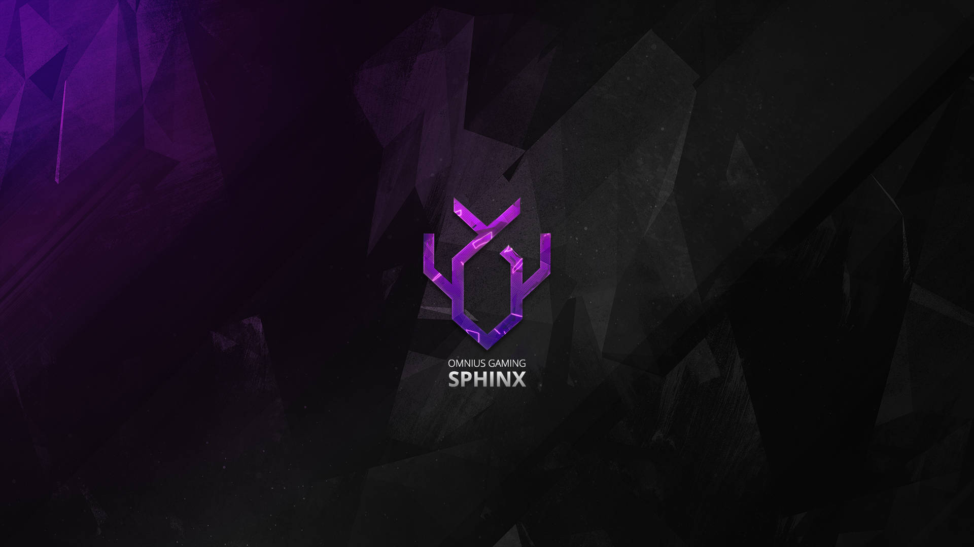 Dark Purple Gaming Spinx Logo Desktop