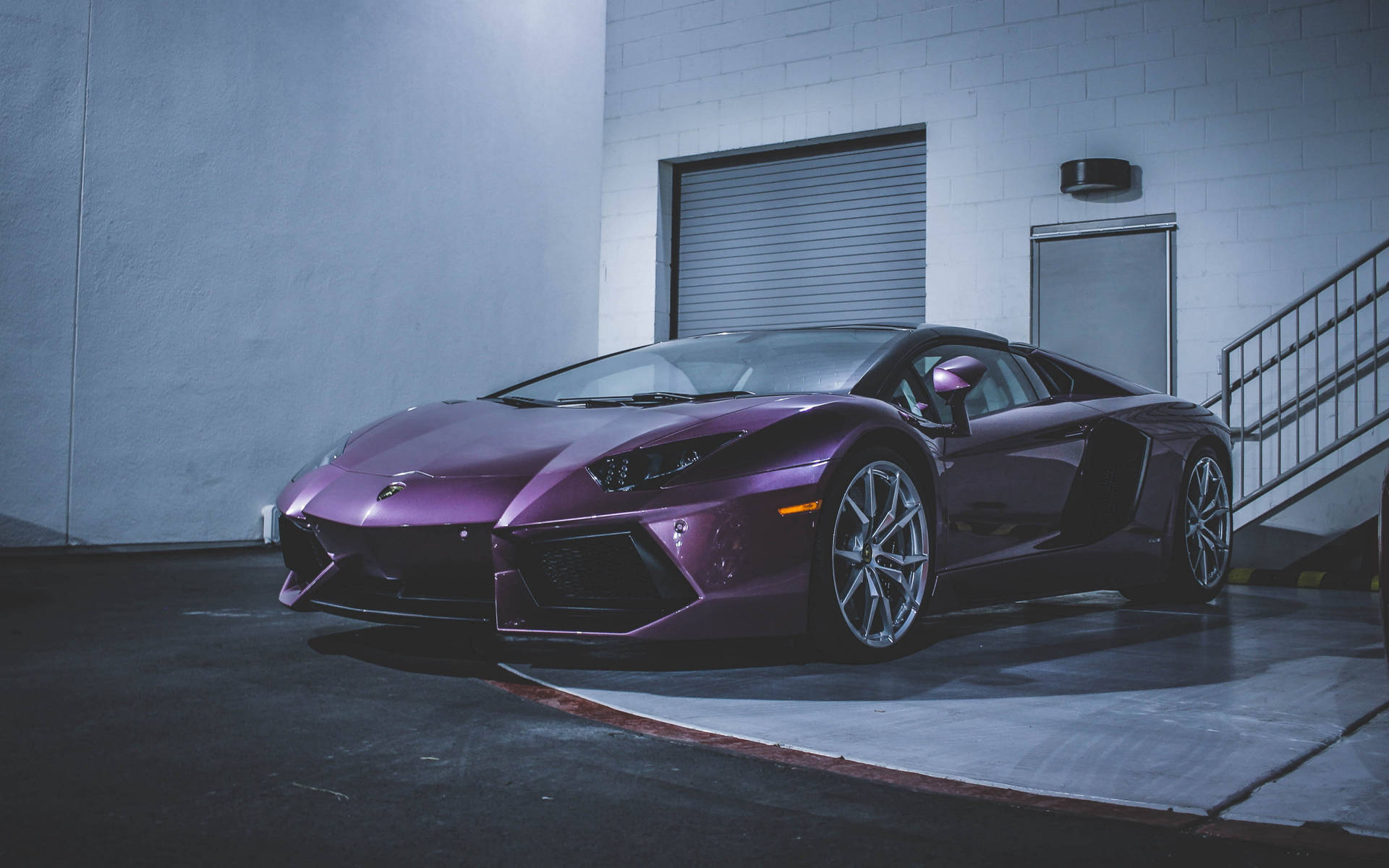 Dark Purple Lamborghini Background