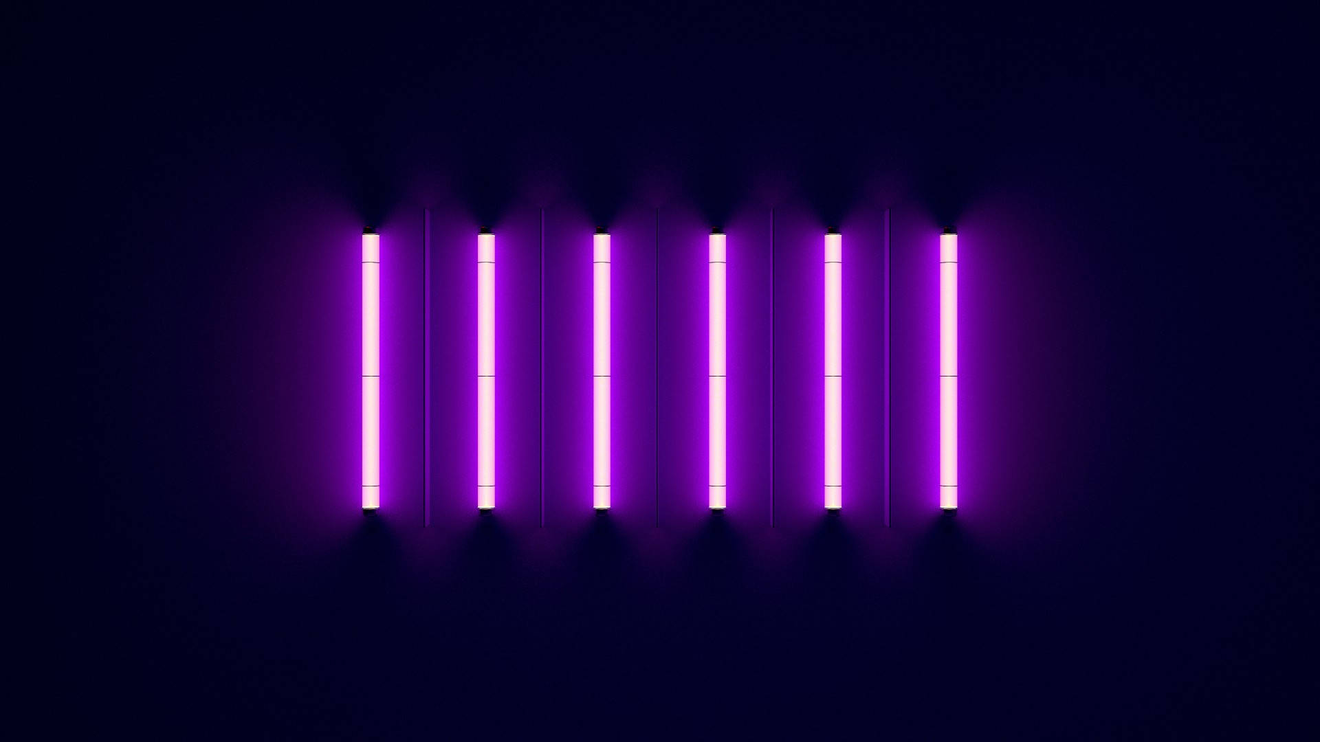 Dark Purple Neon Lights Background