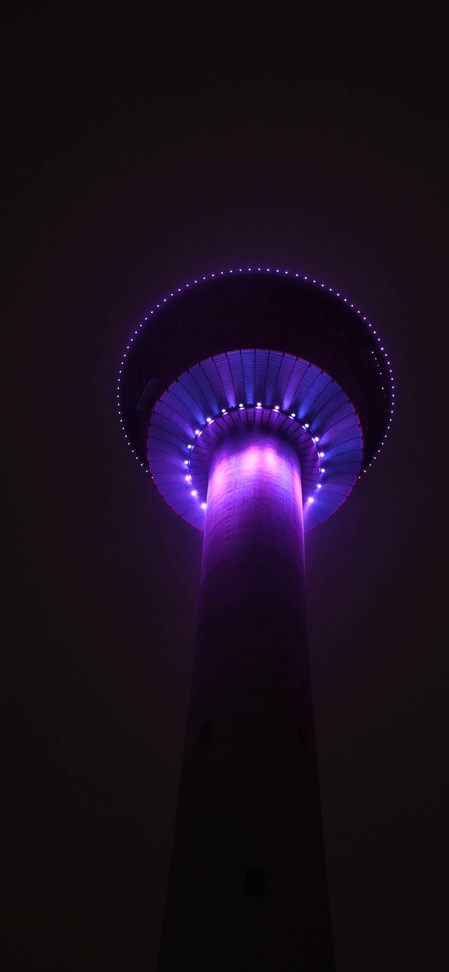 Dark Purple Tower Light Background
