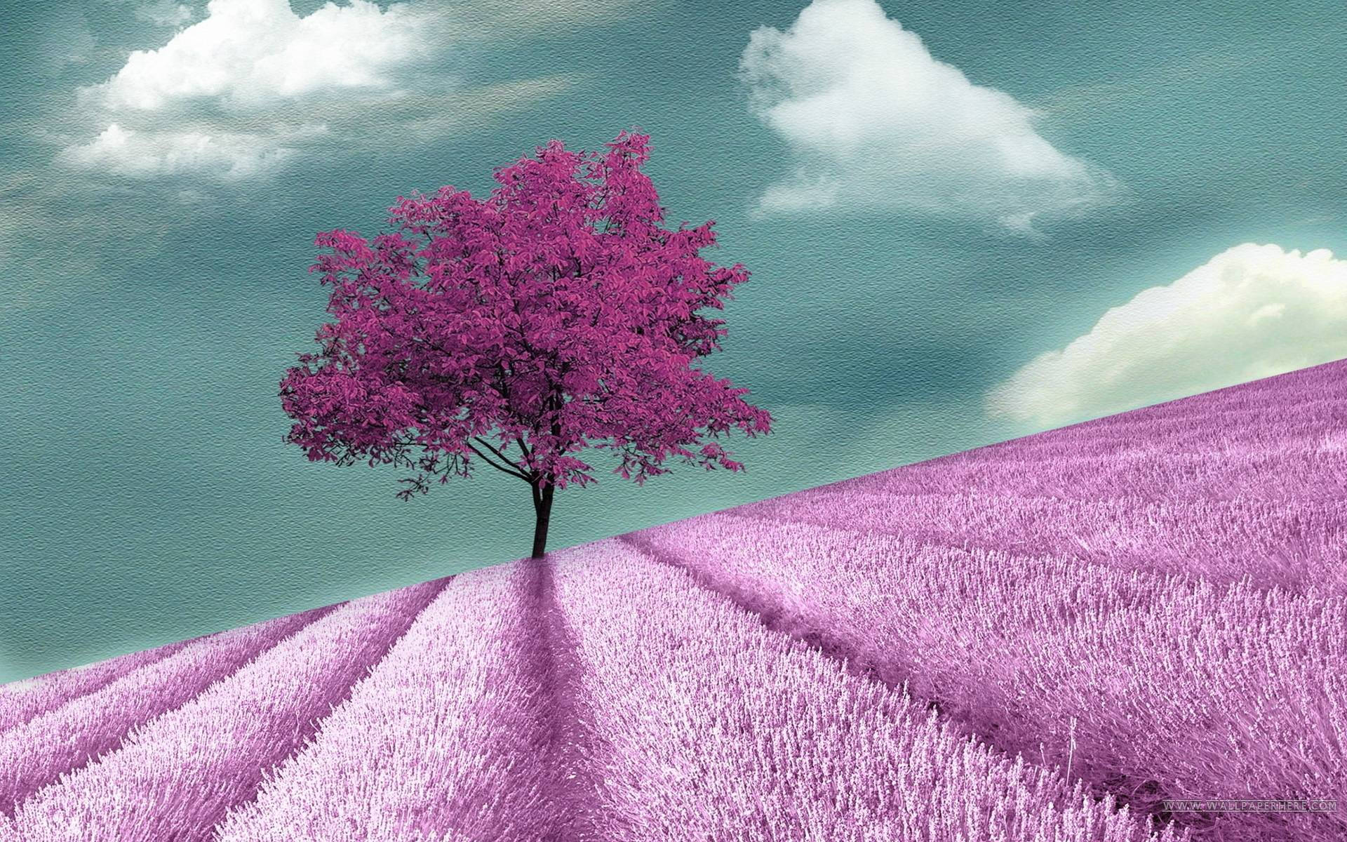 Dark Purple Tree Background