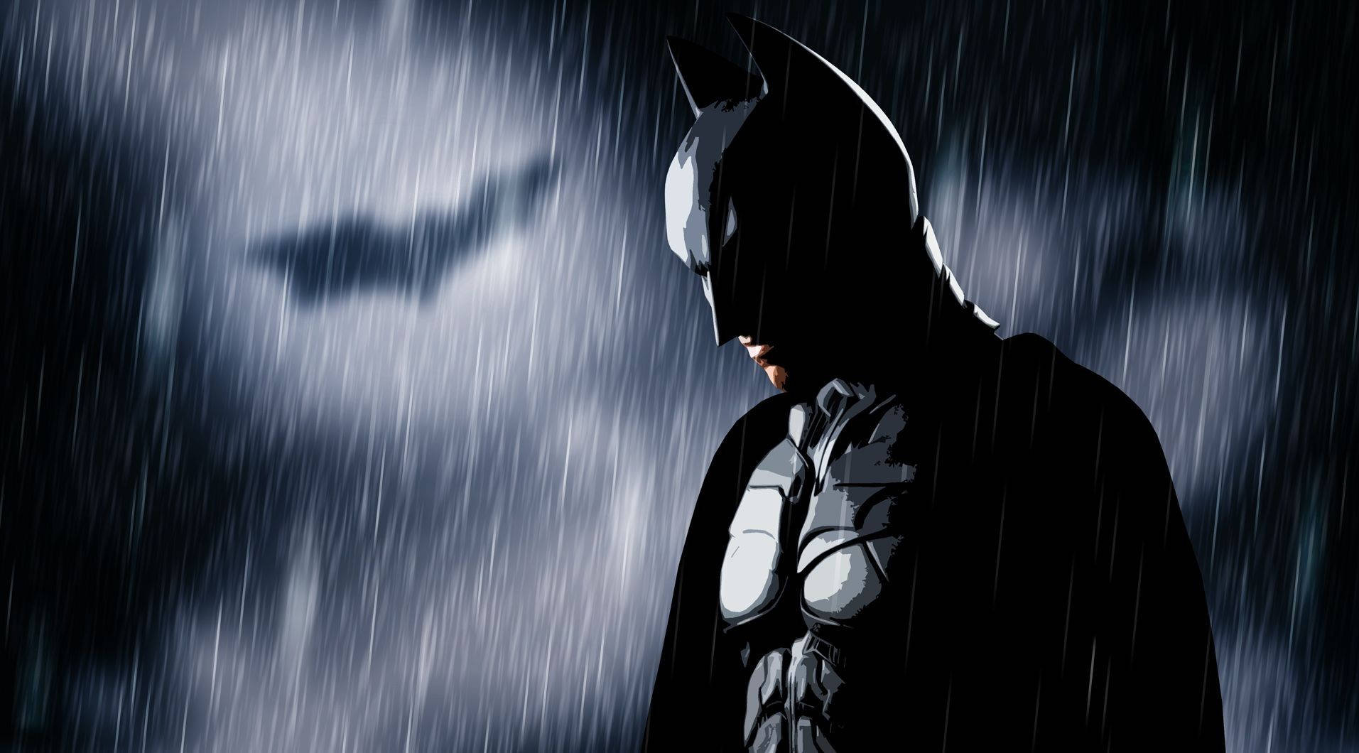 Dark Rain Batman Animated Desktop Background