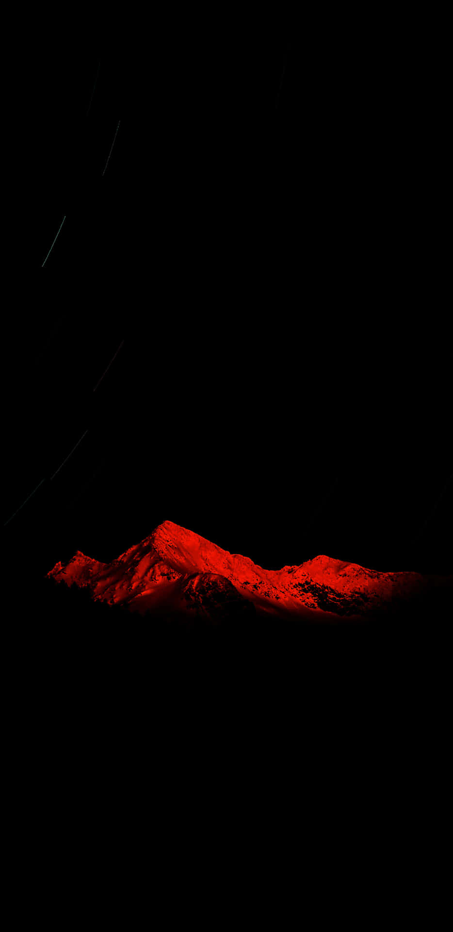 Dark Red Aesthetic Snowy Peaks