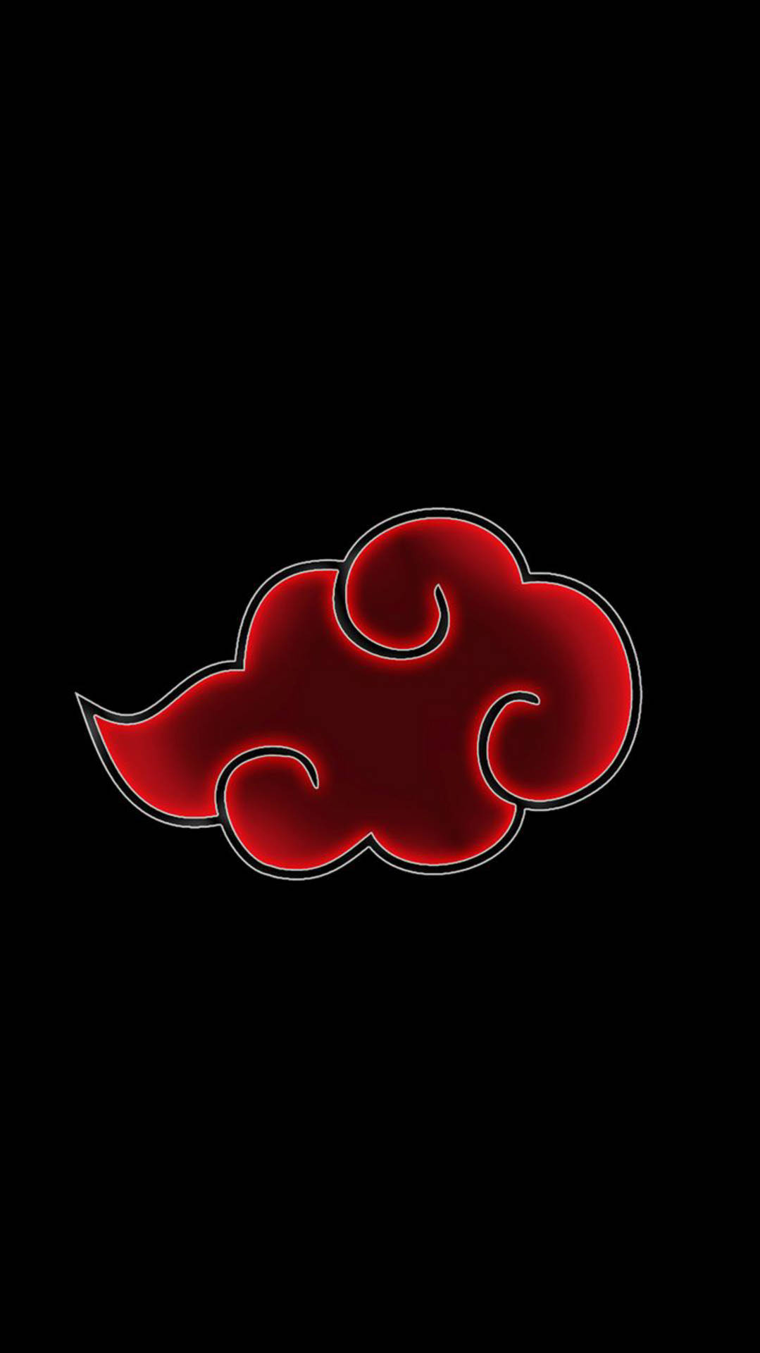 Dark Red Akatsuki Cloud Iphone Background