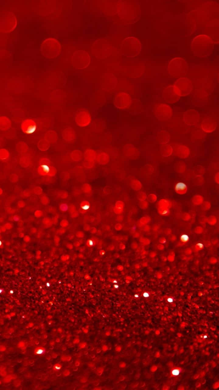 Dark Red Glitter In Bokeh Angle Shot Background