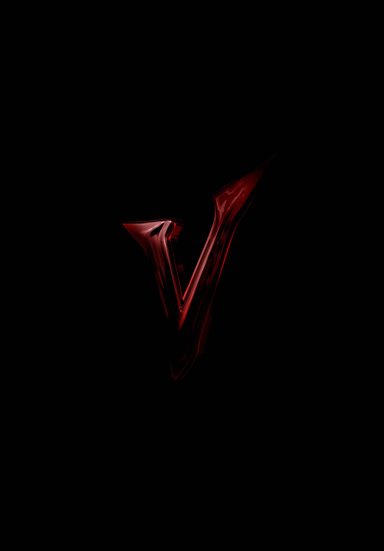 Dark Red Letter V Background