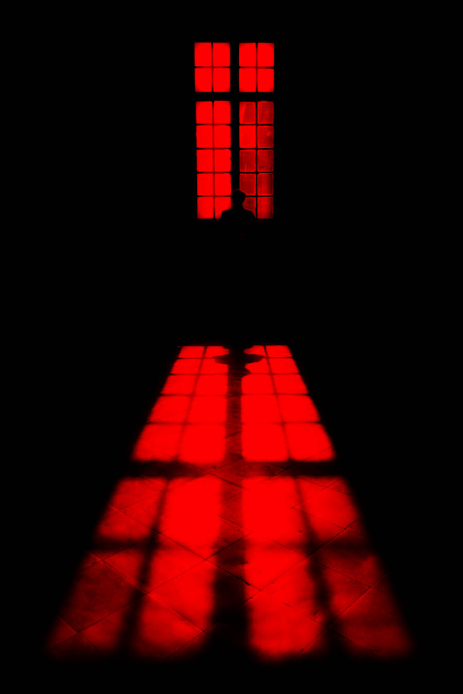 Dark Red Man Silhouette Pinterest Aesthetic Background