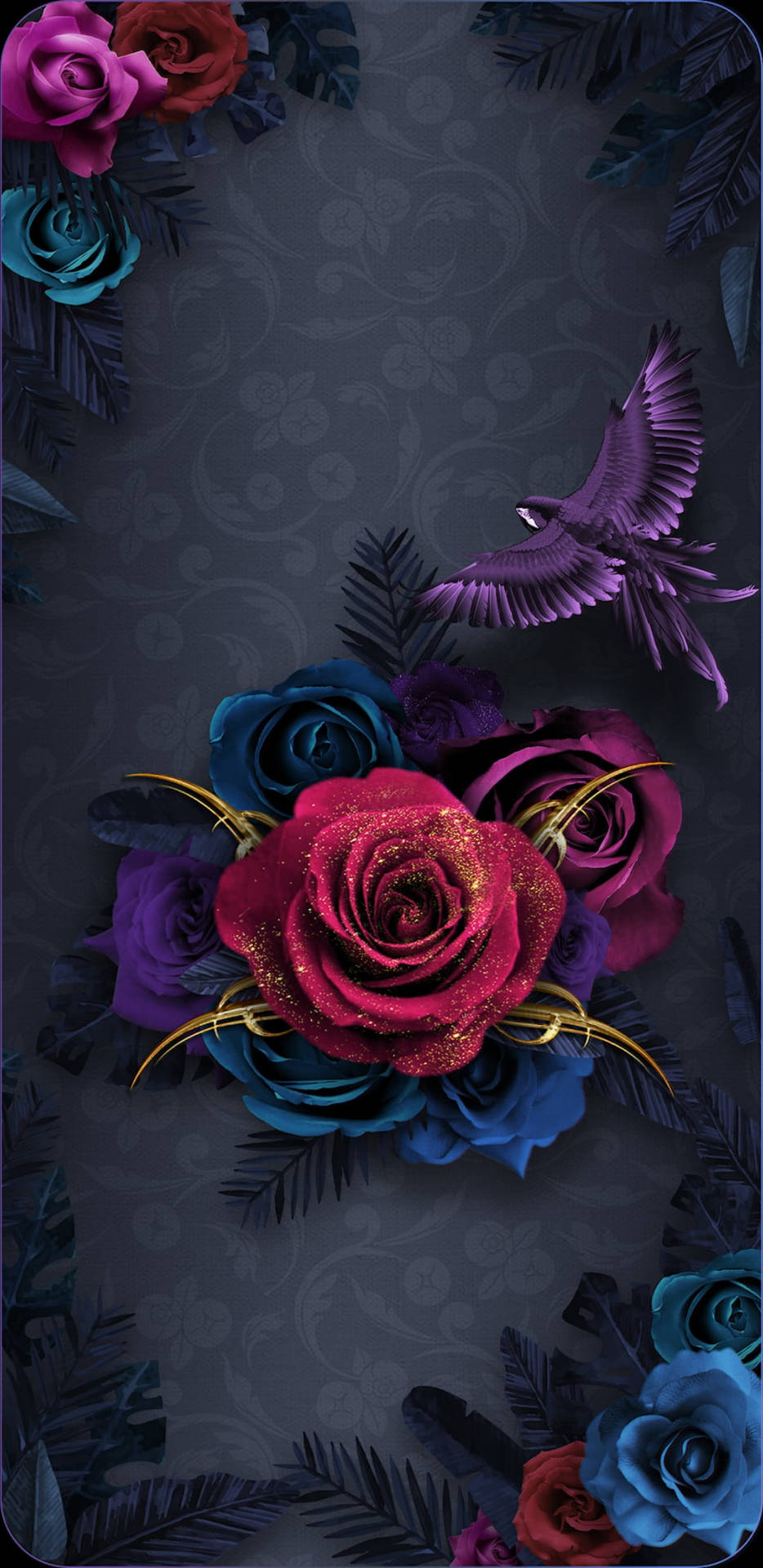 Dark Rose Aesthetic Background