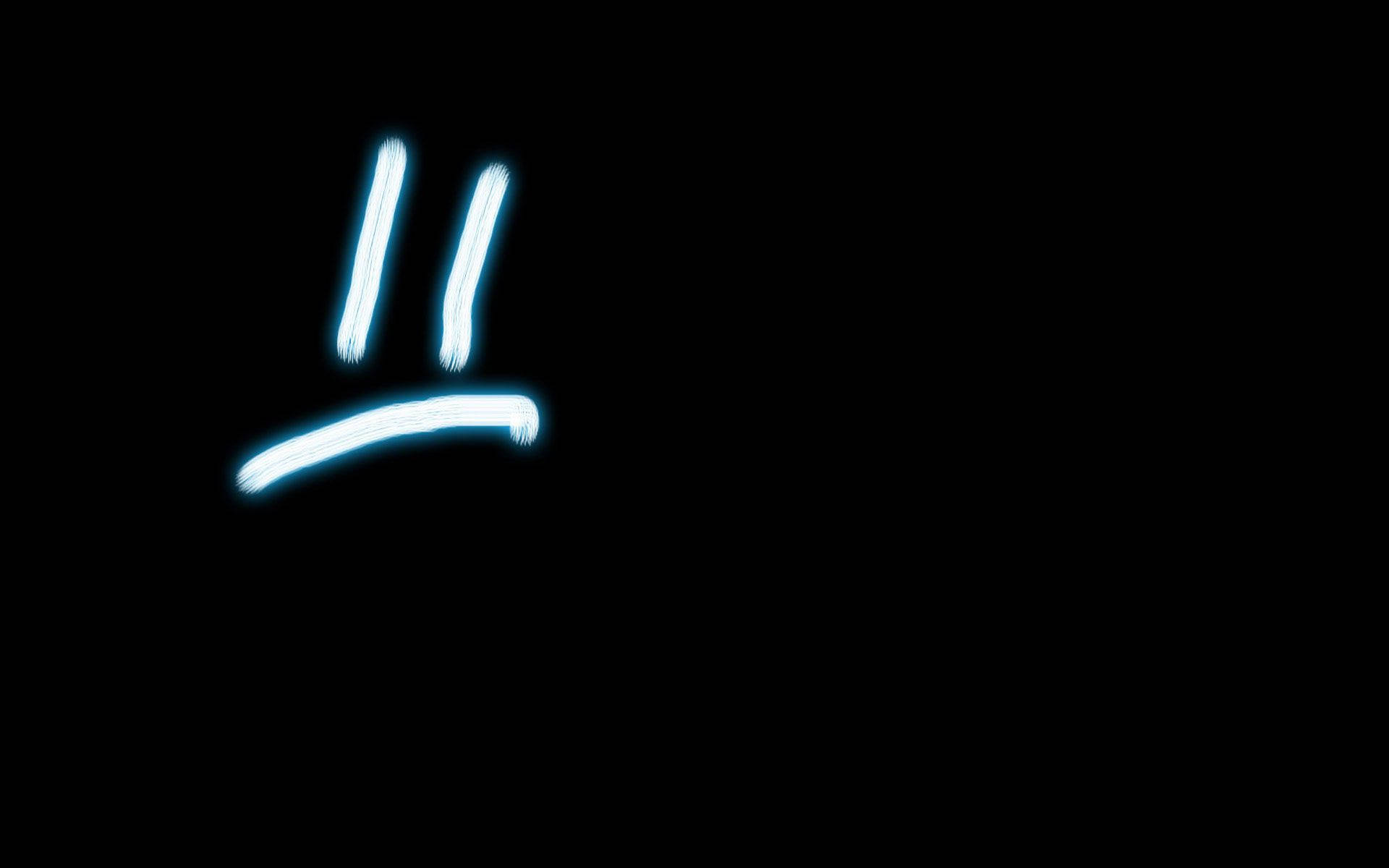 Dark Sad Glowing Lonely Face Background