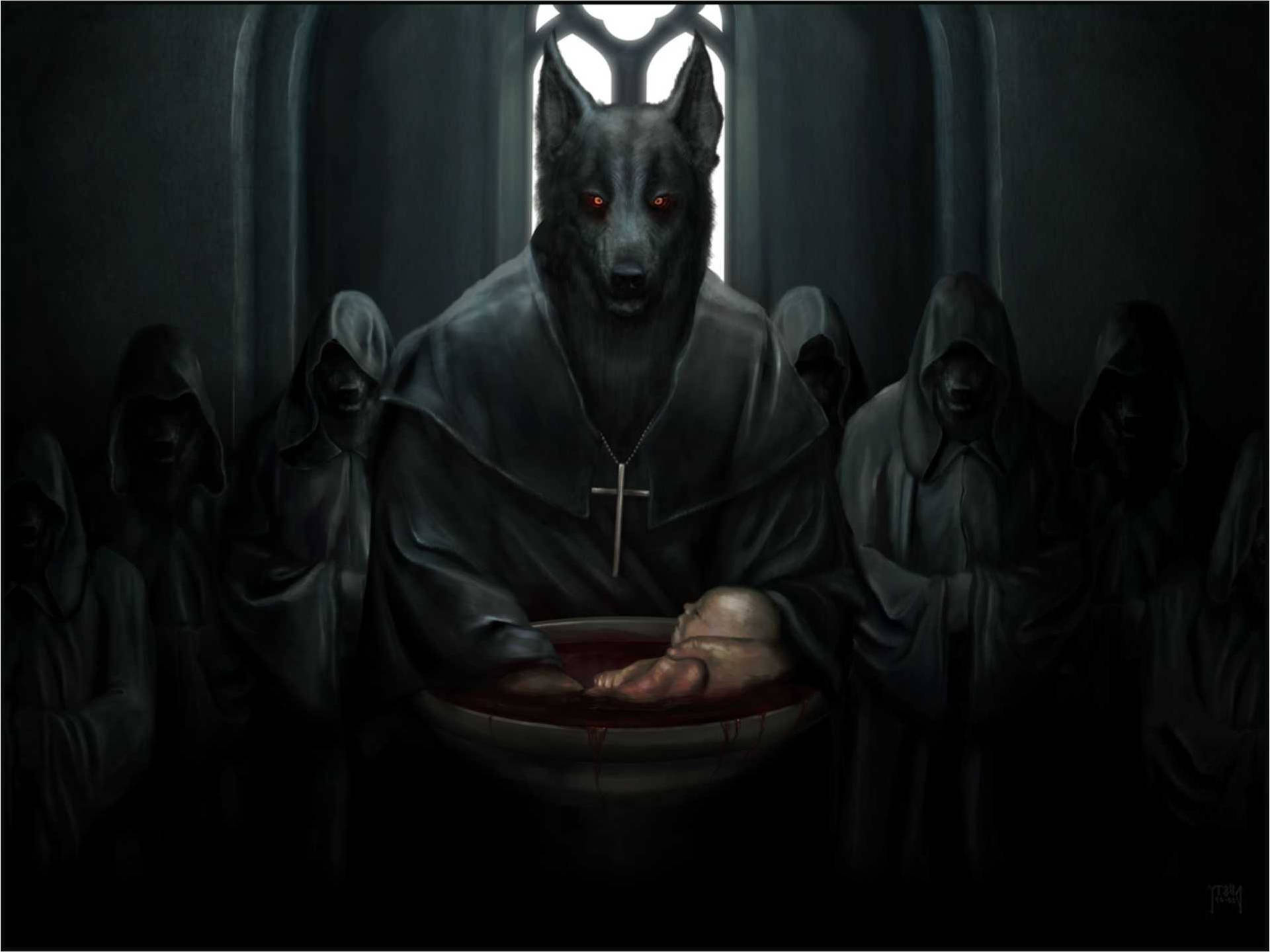 Dark Satanic Poster Background