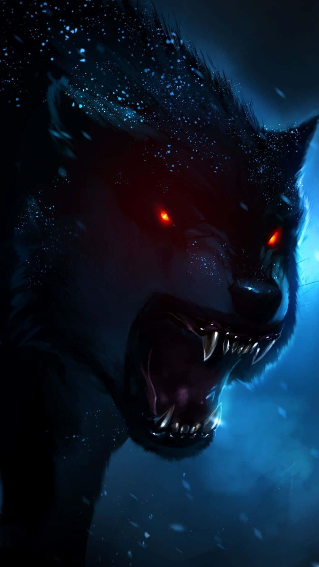 Dark Scary Ferocious Beast Background