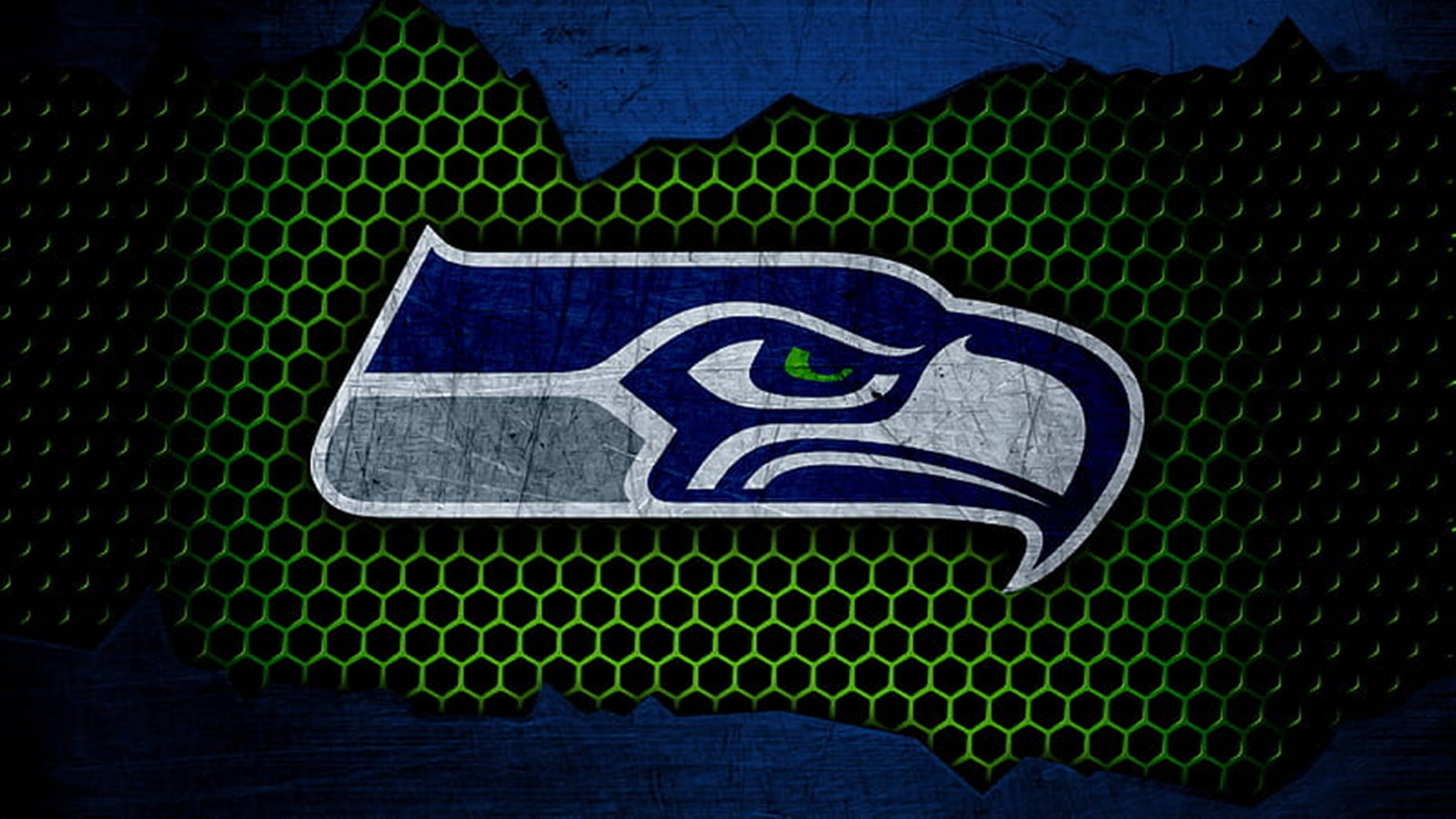 Dark Seattle Seahawks Logo Background