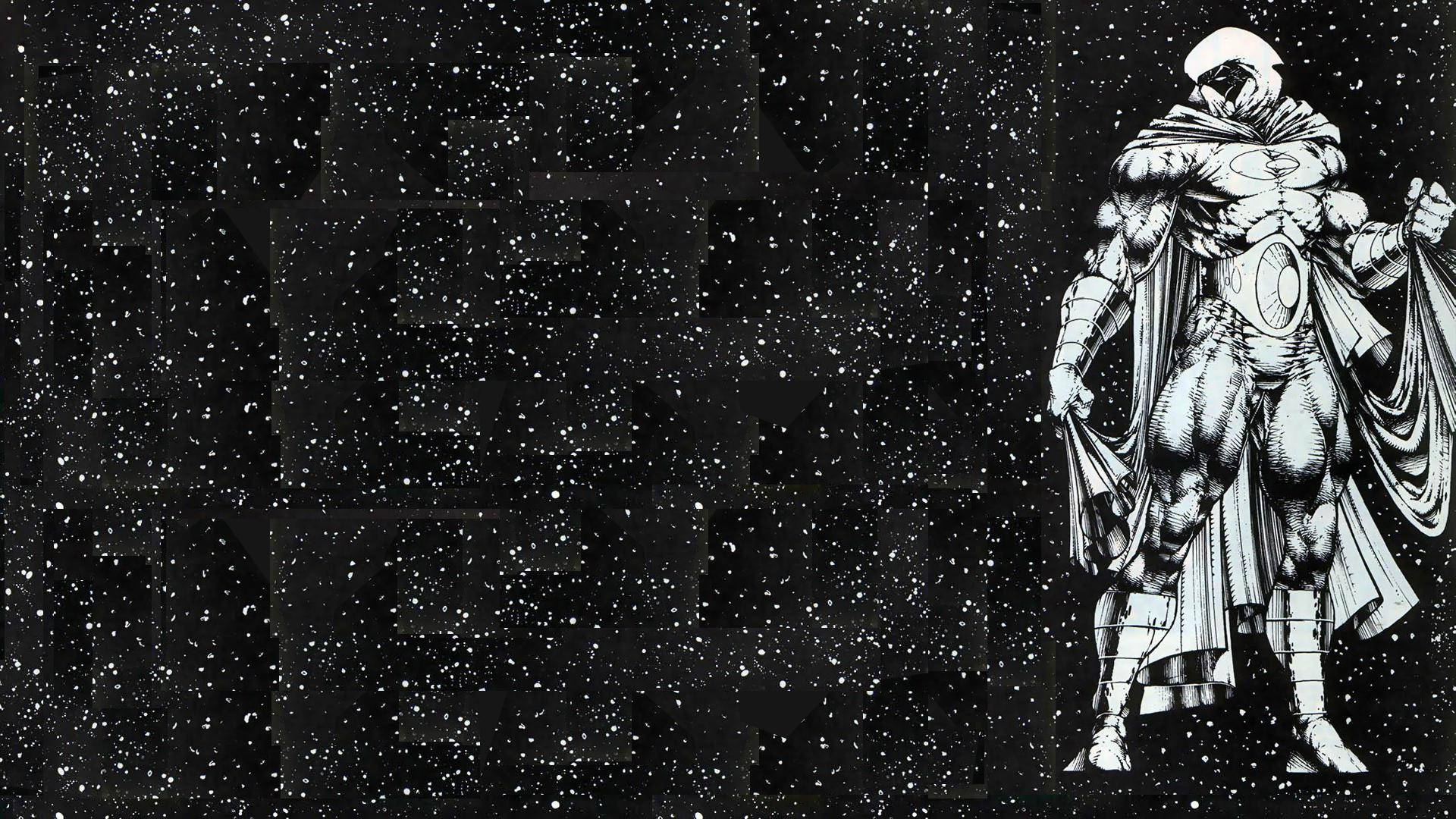 Dark Shimmering Moon Knight Background