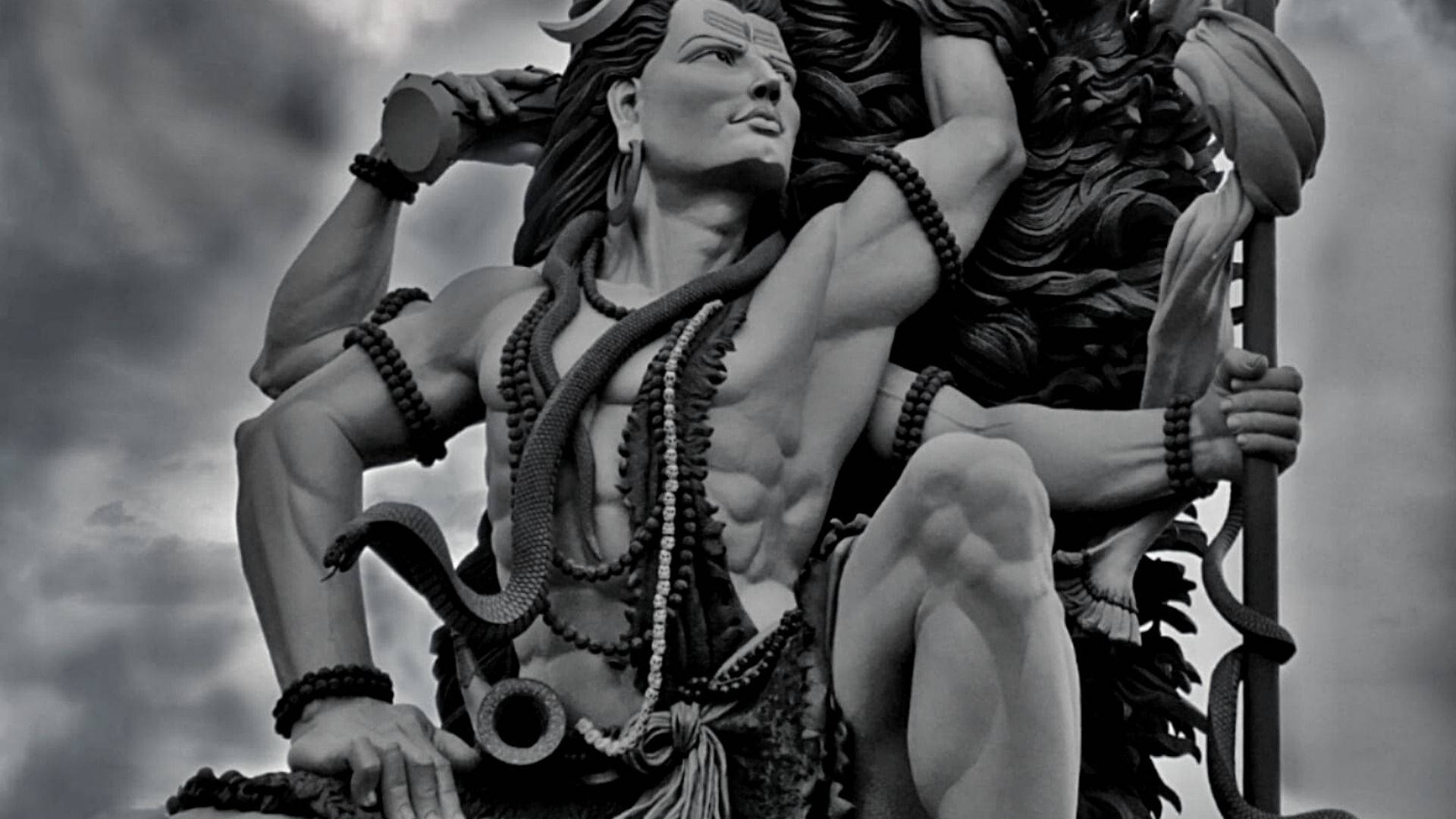 Dark Shiva Great Body Background