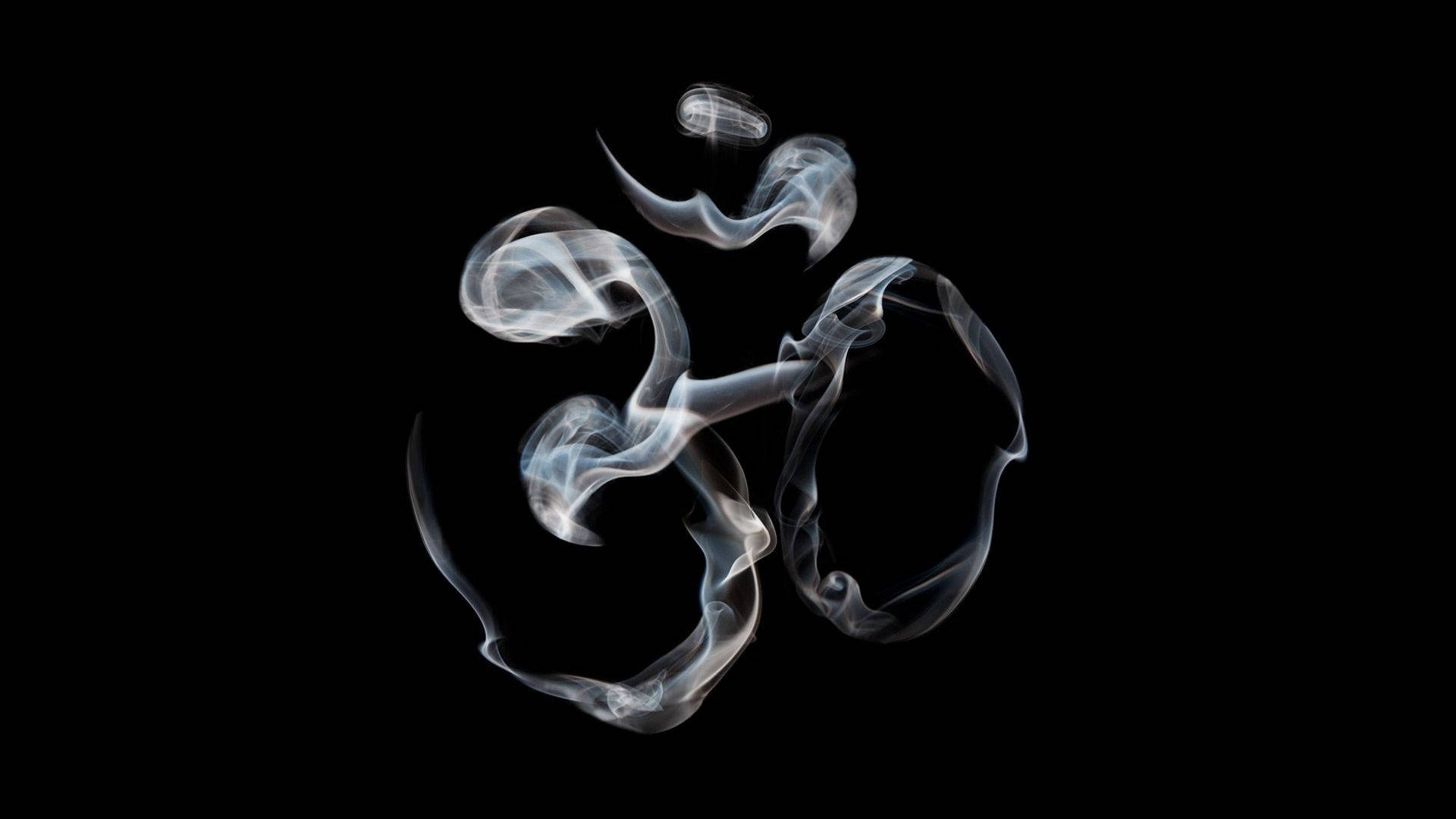 Dark Shiva Om Symbol Smoke