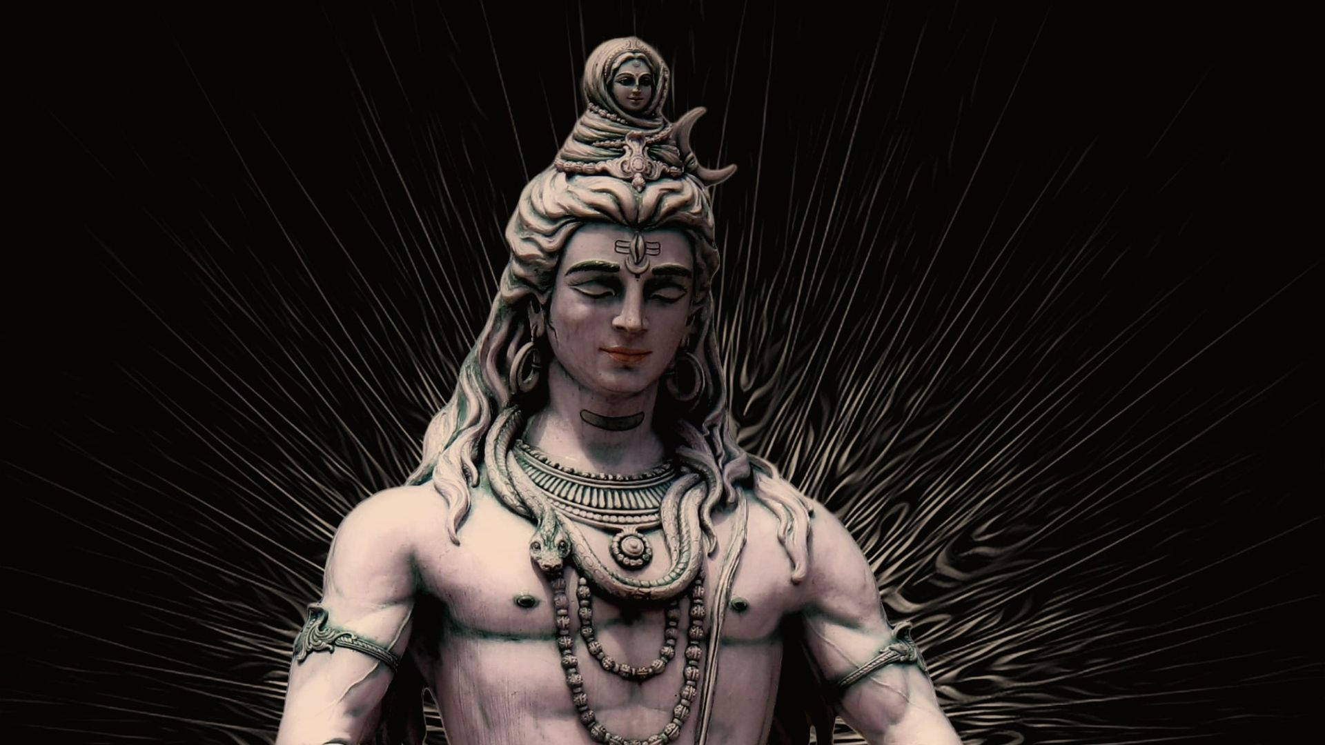 Dark Shiva Rayed Background