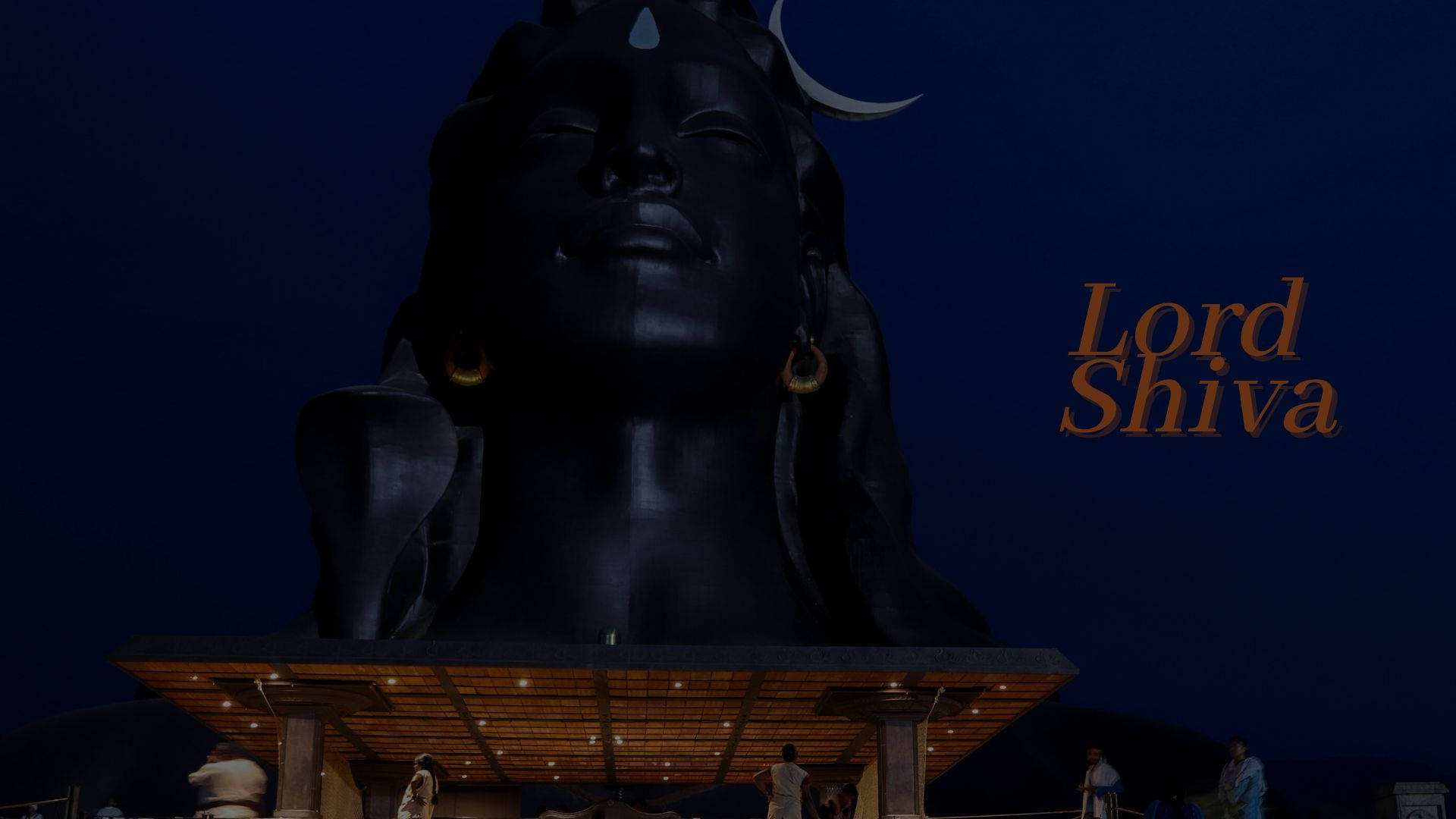 Dark Shiva Rooftop Head Background