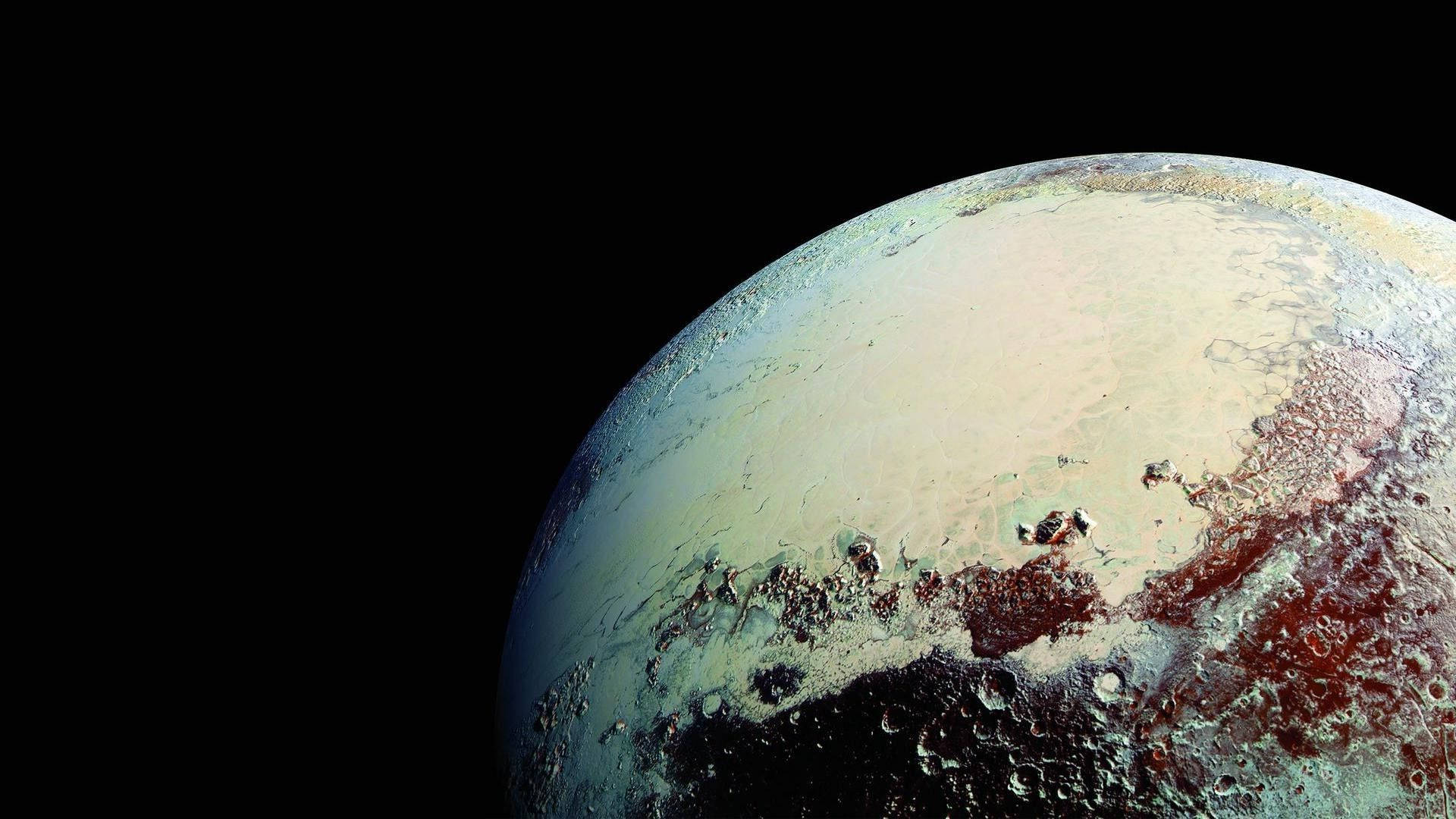 Dark Side Of Pluto Background