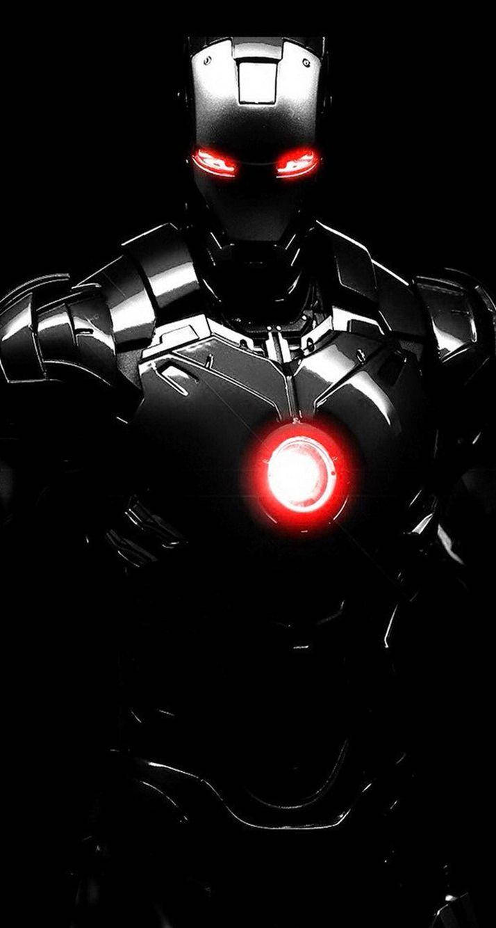 Dark Silver Iron Man Iphone Background