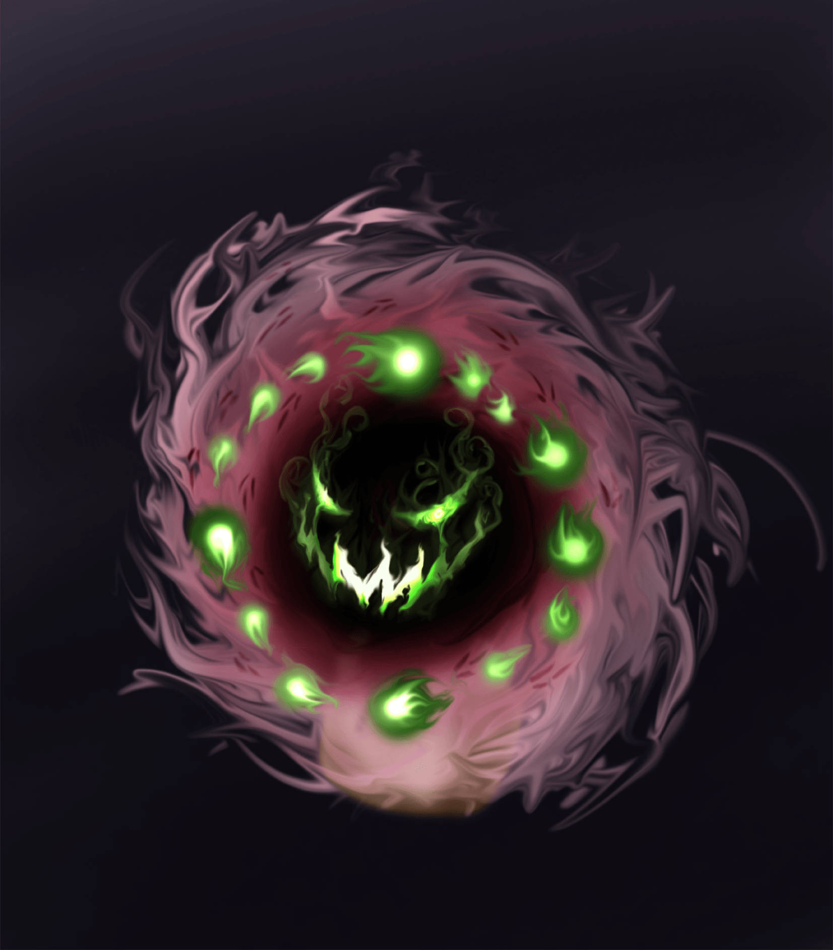 Dark Sinister Spiritomb Background