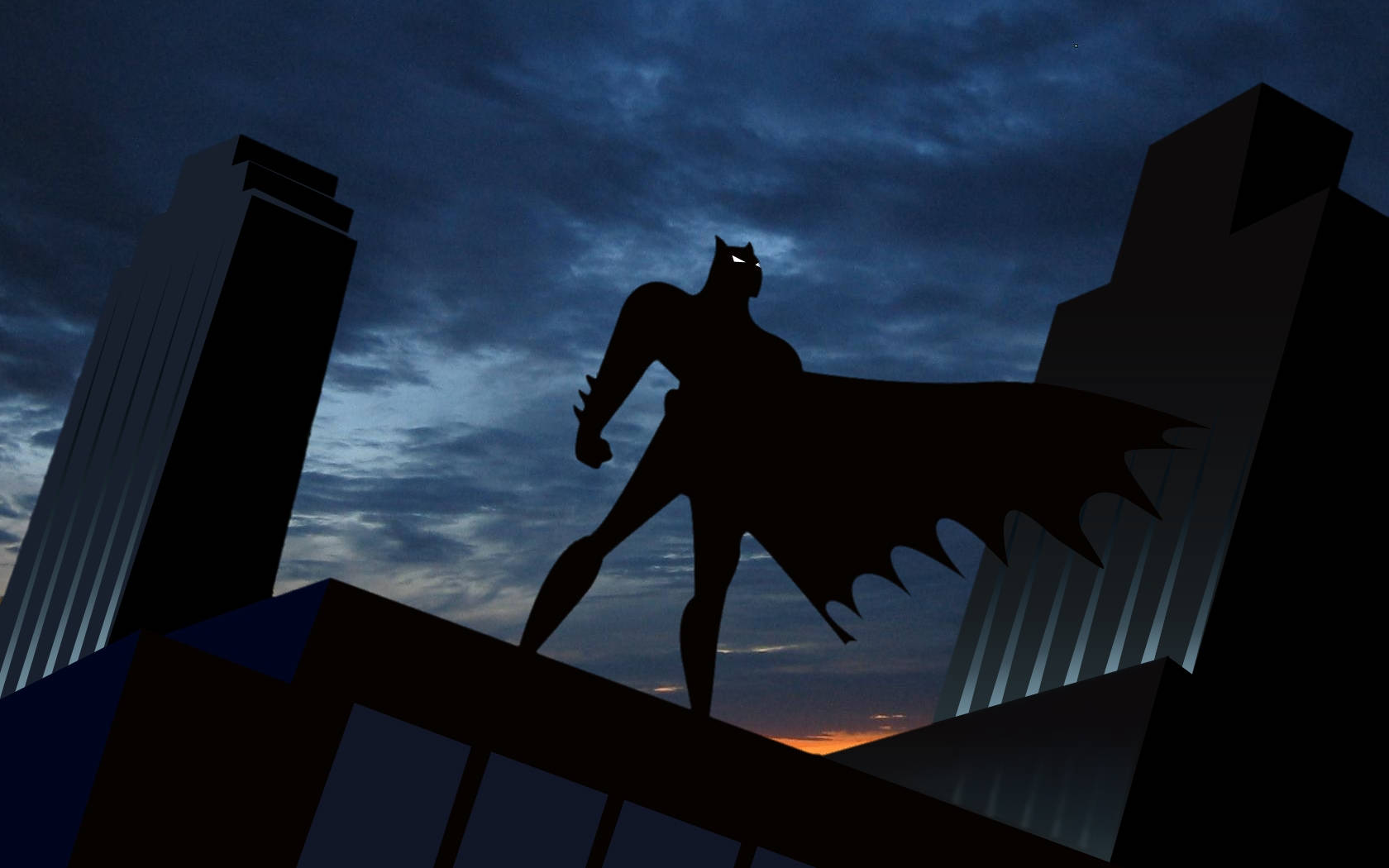 Dark Sky Batman Animated Desktop