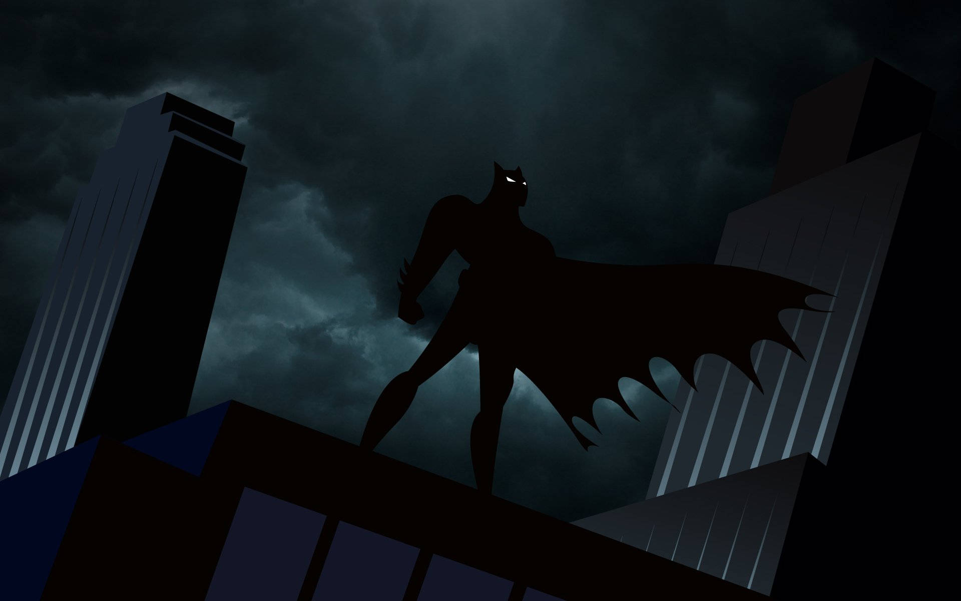 Dark Sky Batman Shadow Animated Desktop