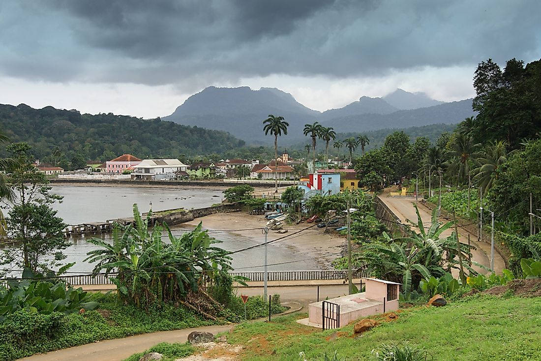 Dark Sky In Sao Tome And Principe Background