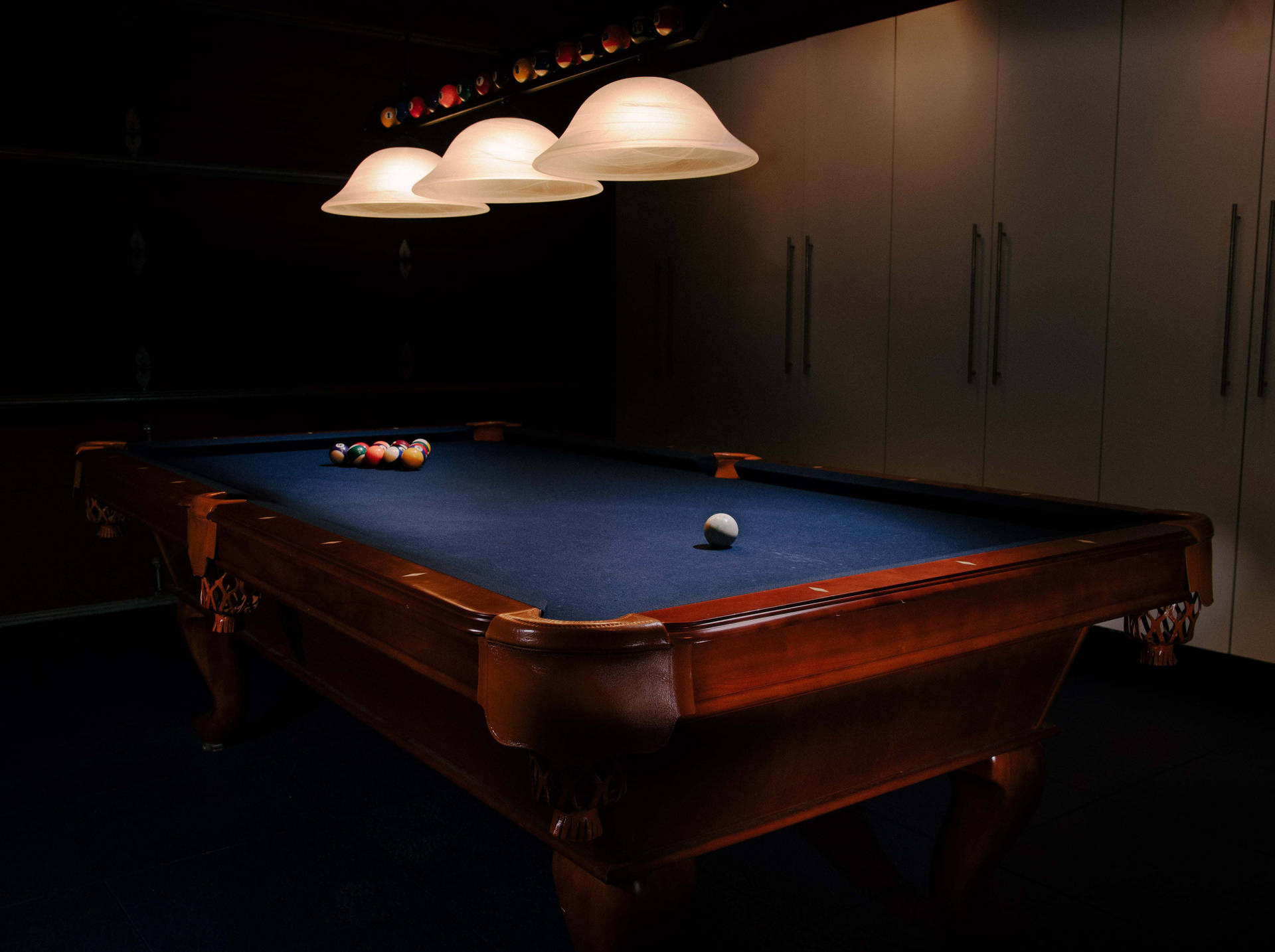 Dark Snooker Room Background