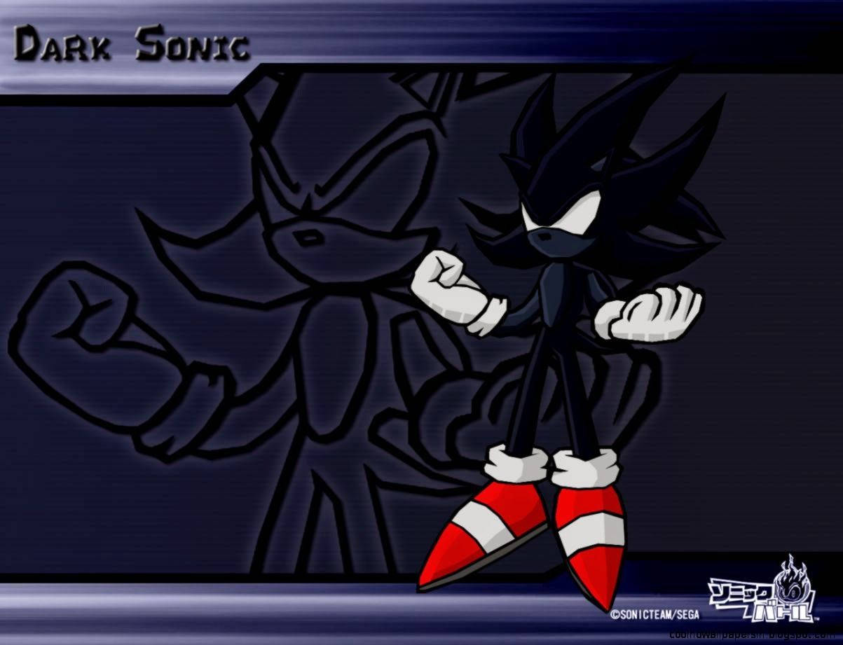Dark Sonic Black Art Background