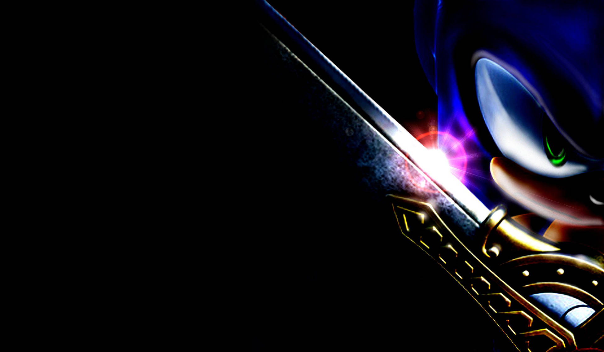 Dark Sonic Excalibur Sword Background