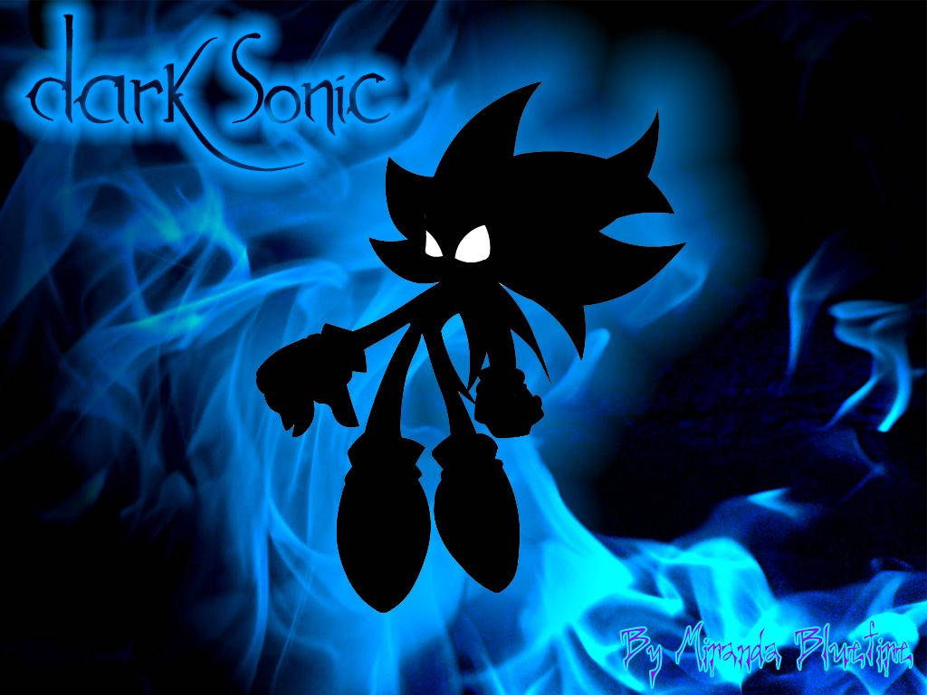 Dark Sonic Silhouette Background