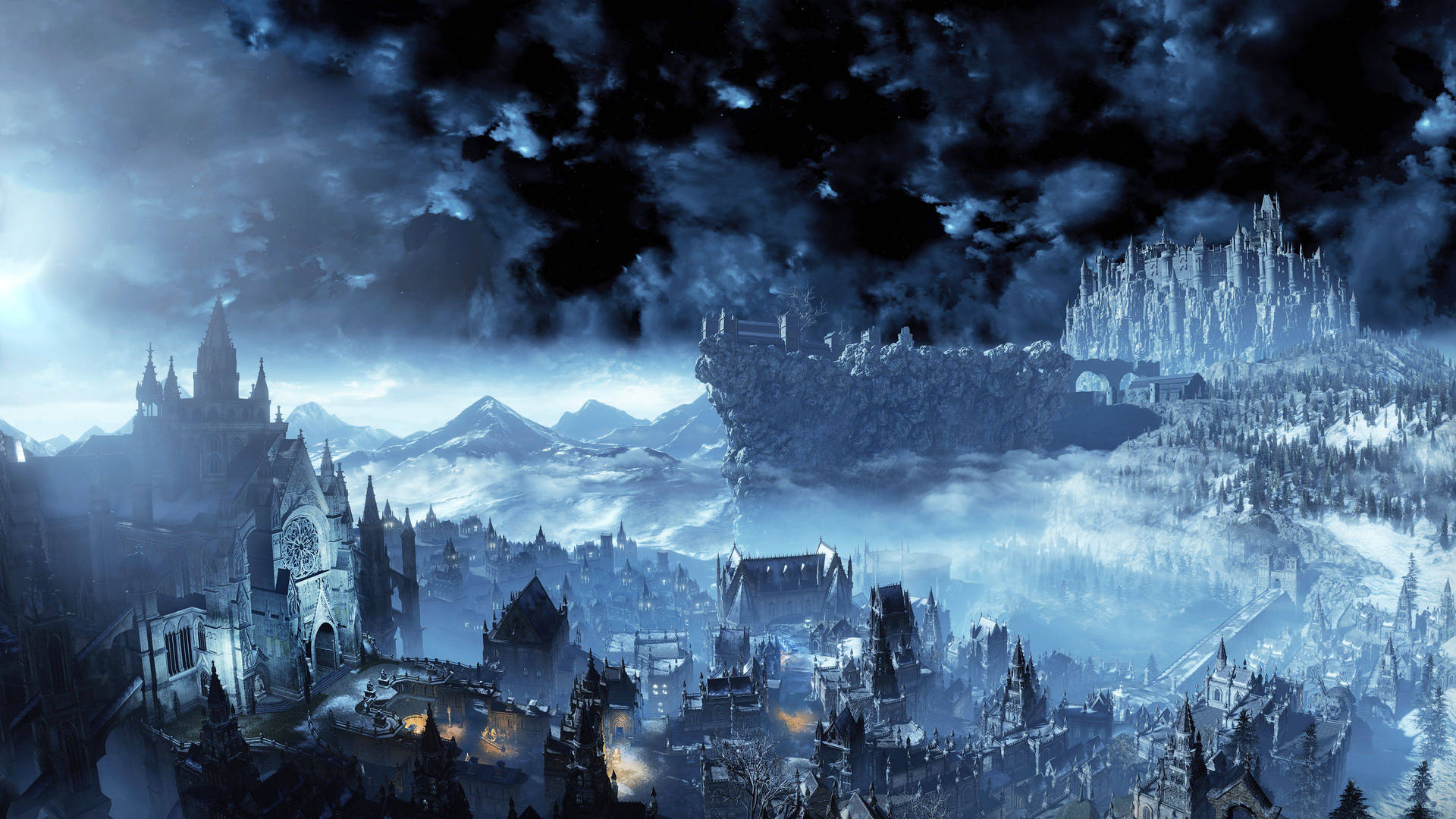 Dark Souls 3 Castles And Steeples Background