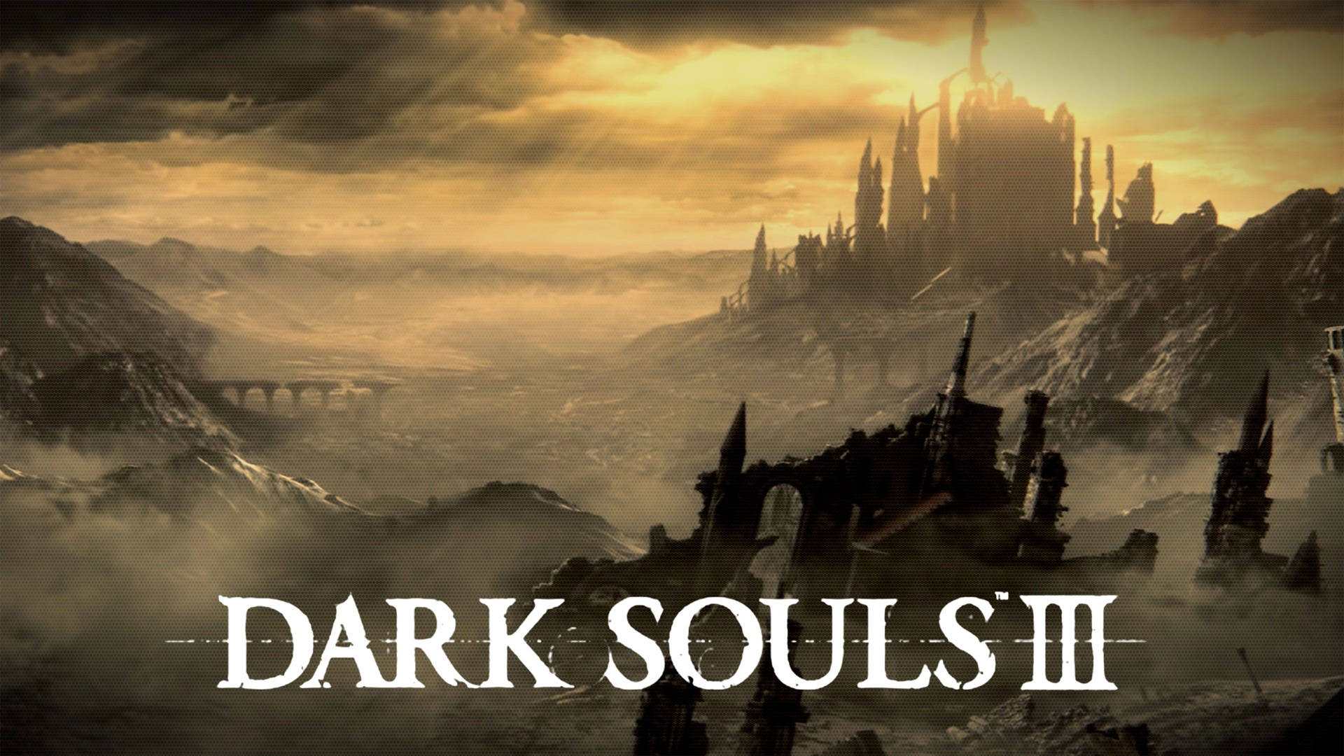 Dark Souls 3 Sunset At Castle Background
