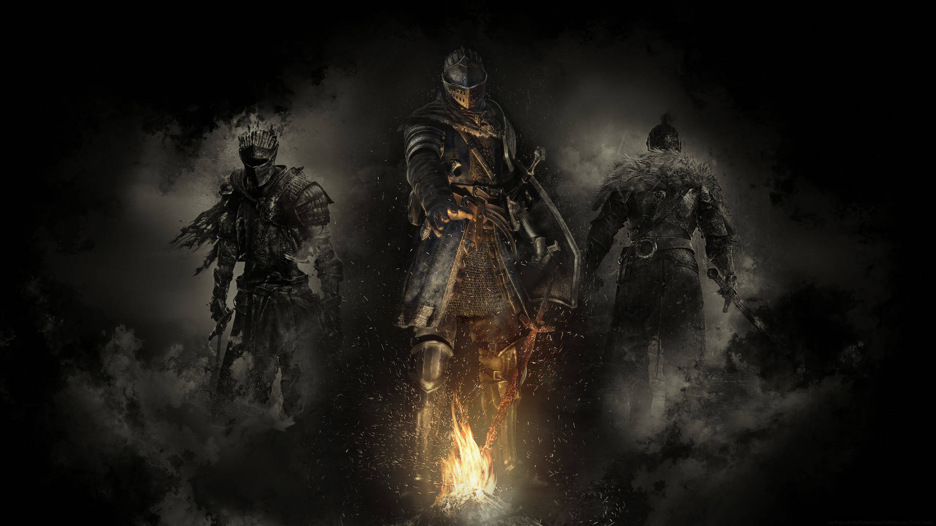 Dark Souls 4k Three Knights Background