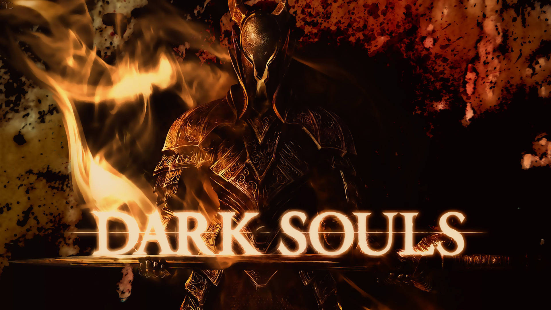 Dark Souls 4k Title Poster Background