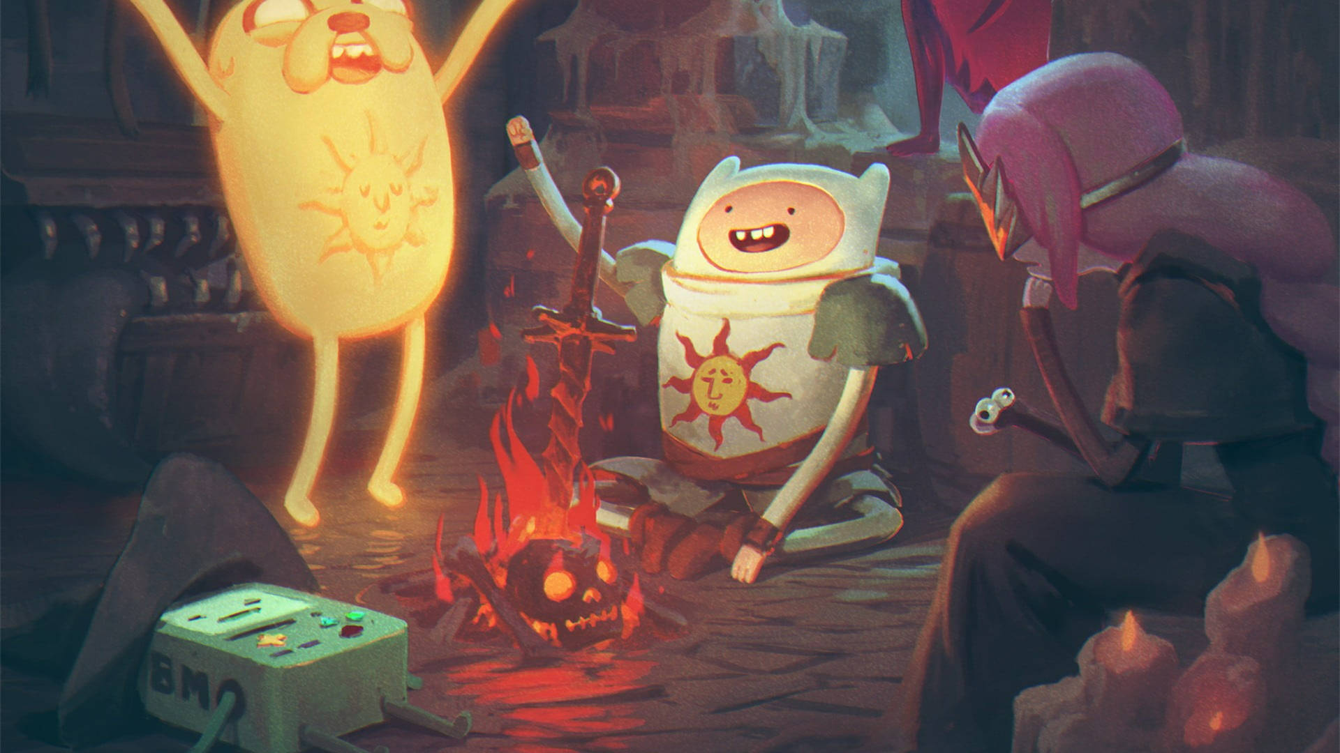 Dark Souls Adventure Time Background