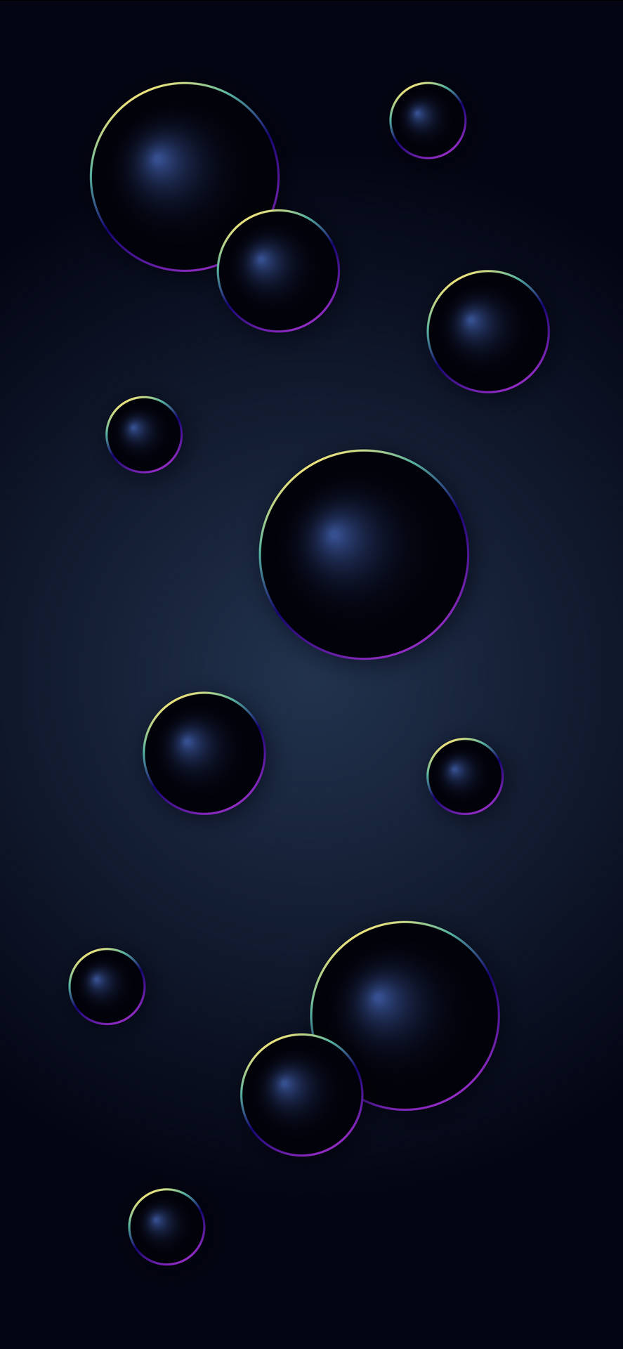 Dark Spheres Ios 16 Background