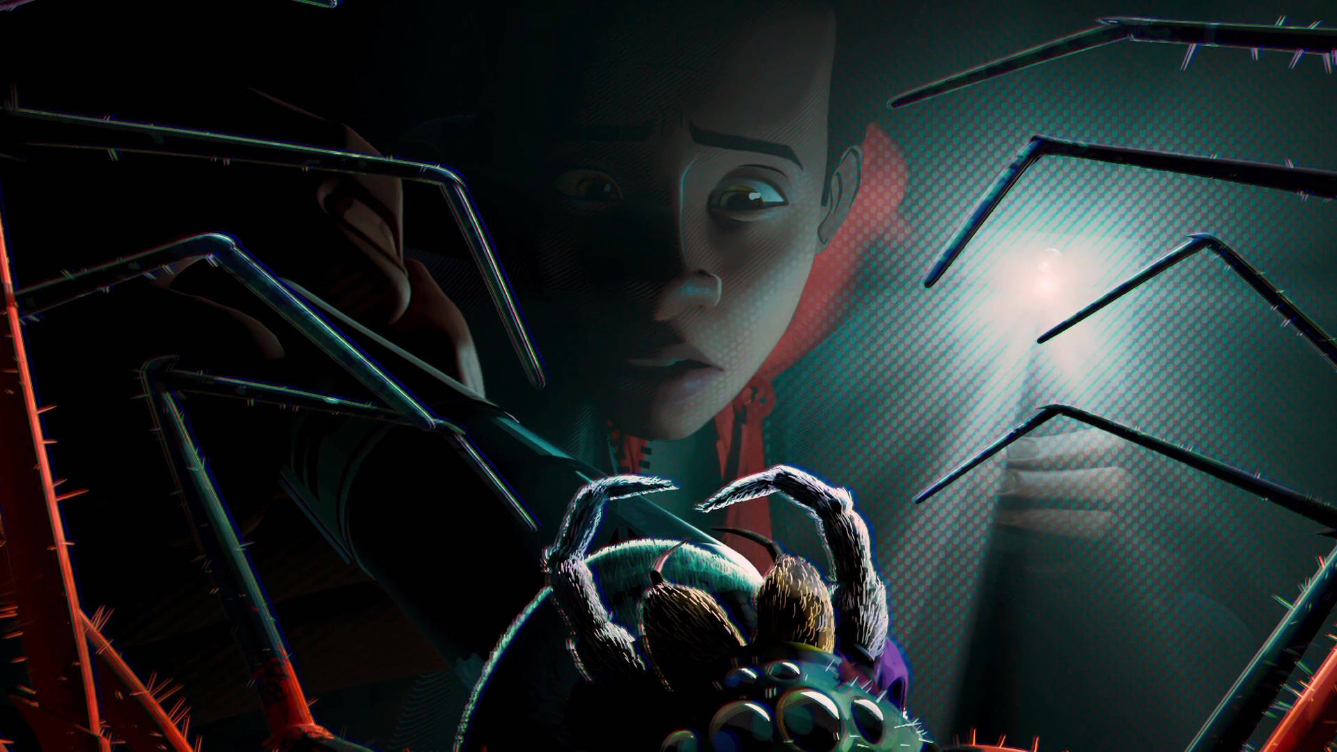 Dark Spider Man Into The Spider Verse Poster Background