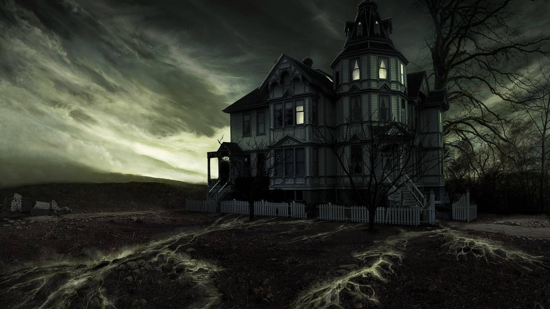 Dark Spooky Haunted Mansion Background
