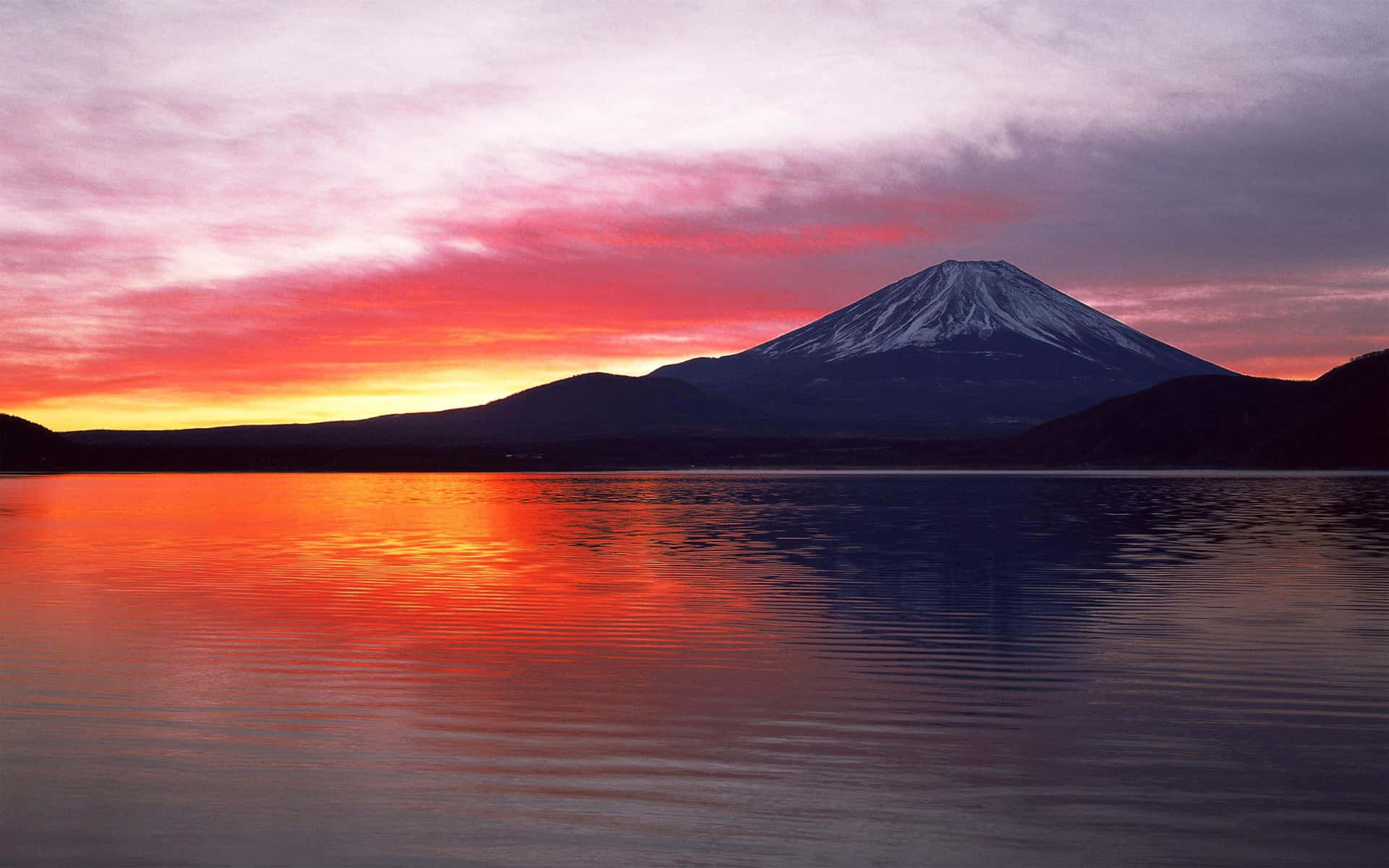 Dark Sunset At Fuji-san