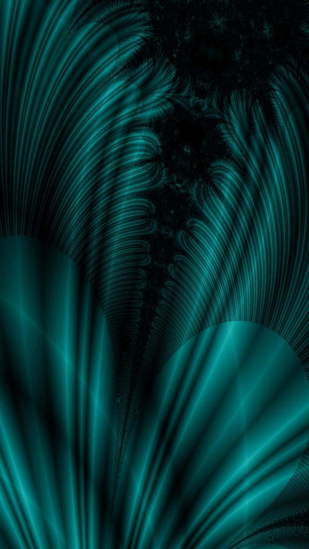 Dark Teal Spirals Background