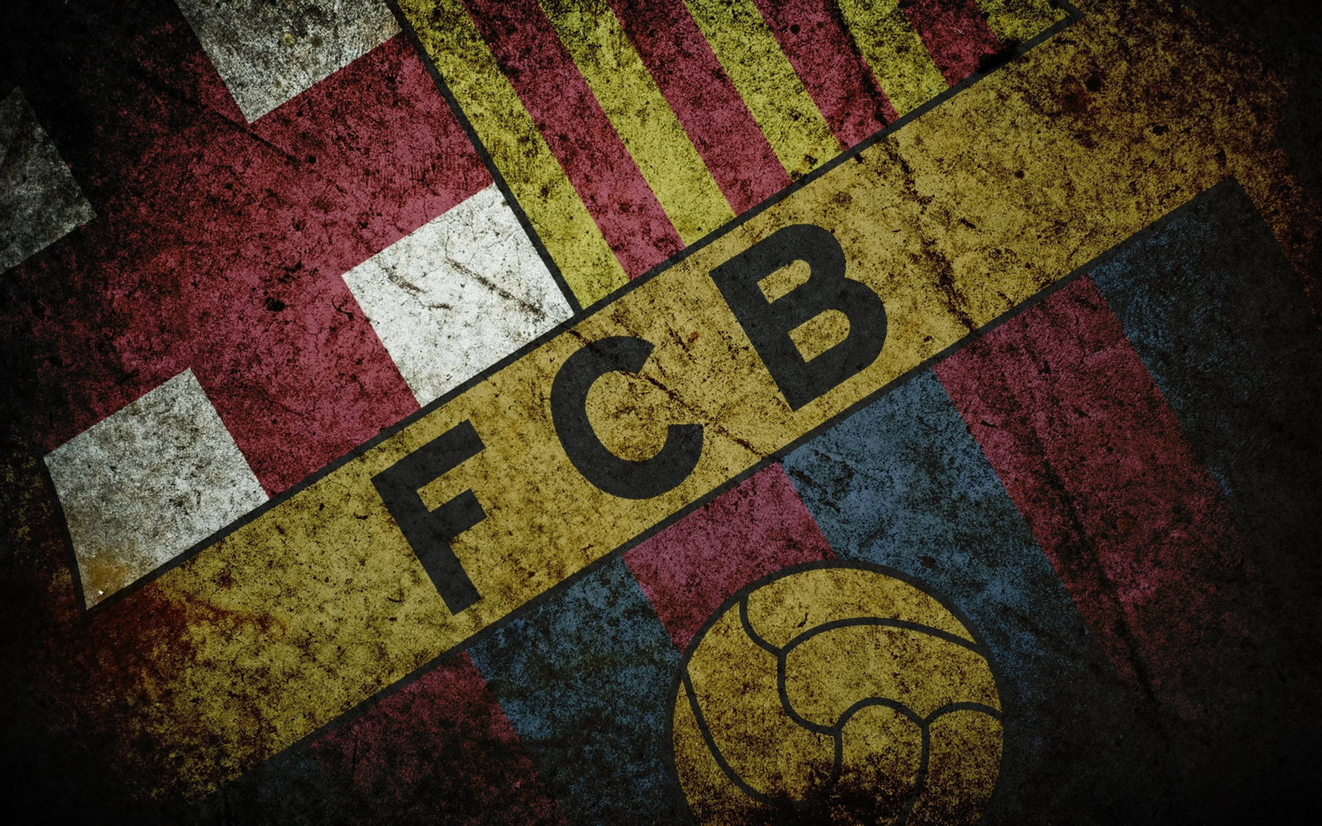 Dark Textured Barcelona Logo Background