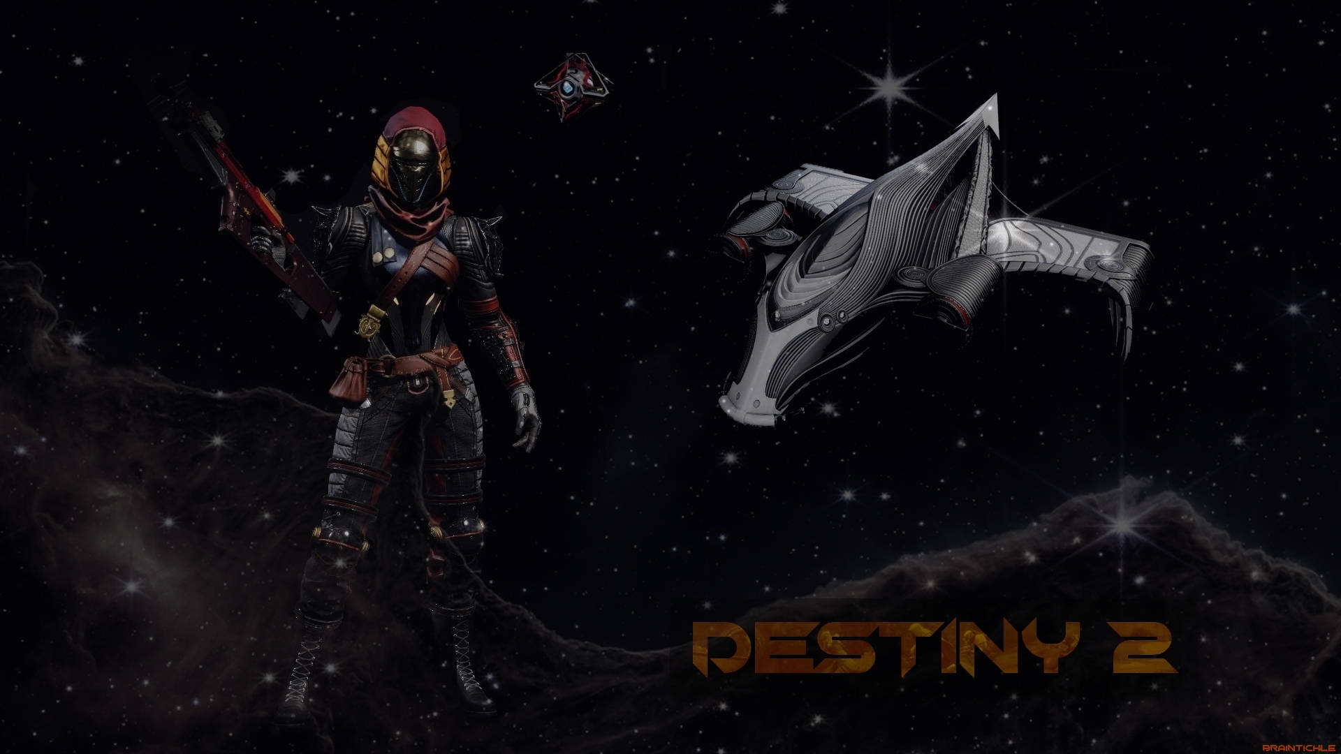 Dark Theme Destiny 2 Space Sci Fi Game