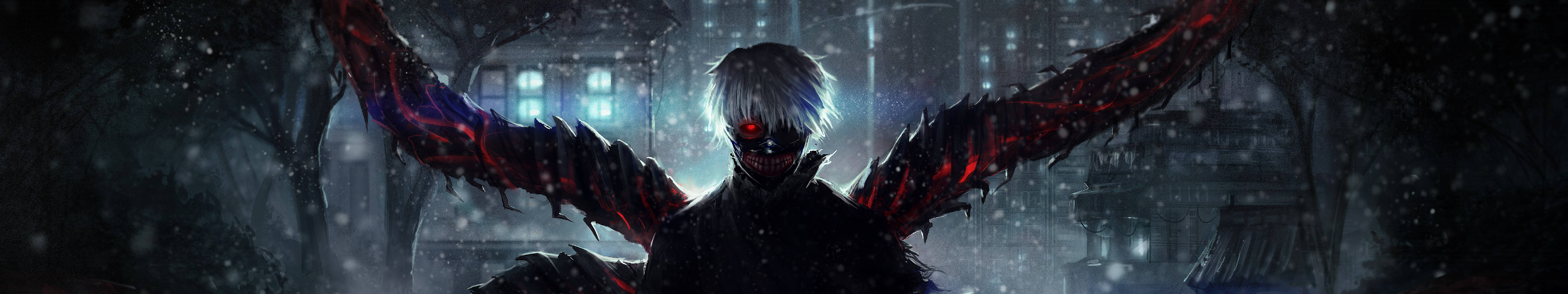 Dark Tokyo Ghoul Three Screen