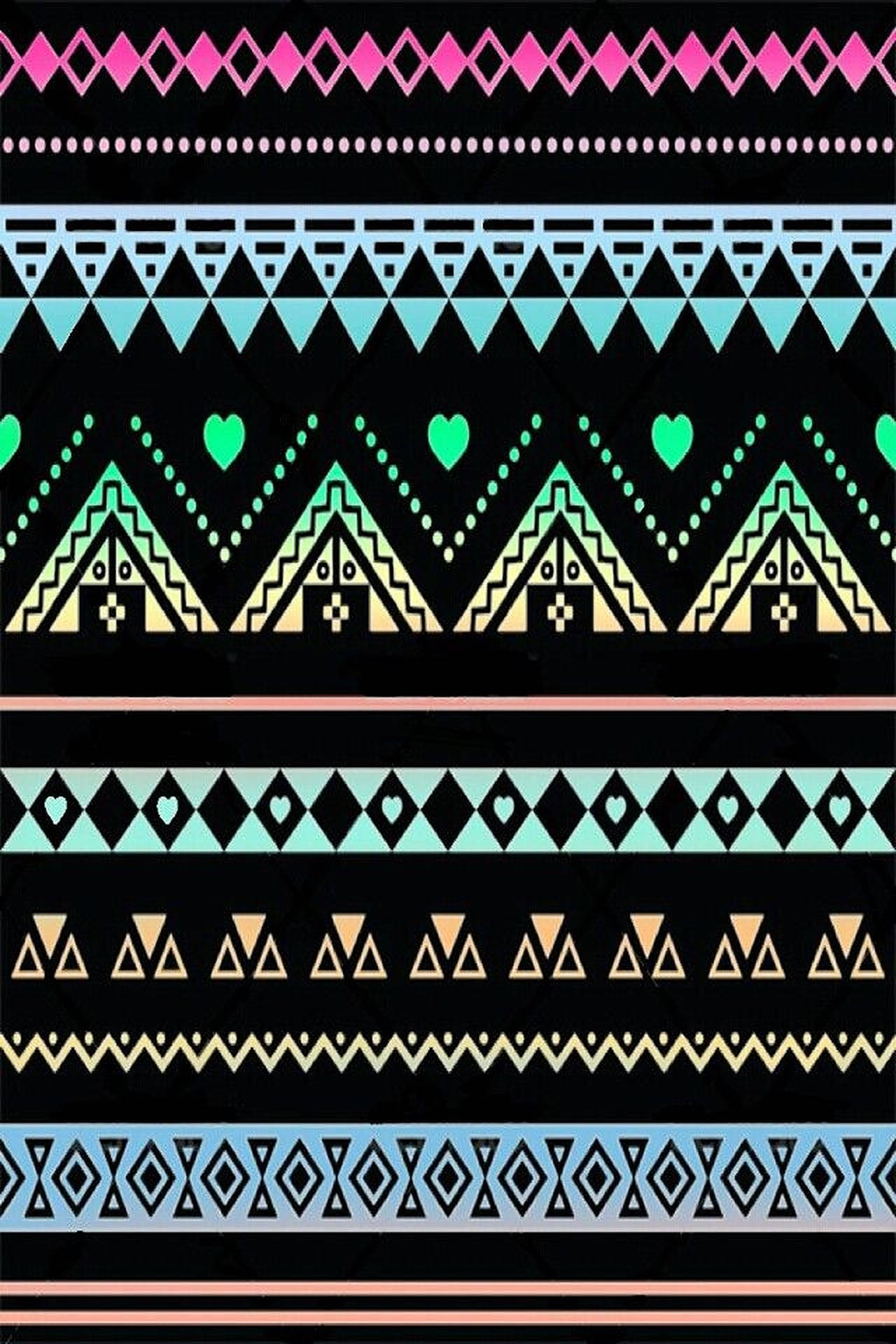 Dark Tribal Pattern Background