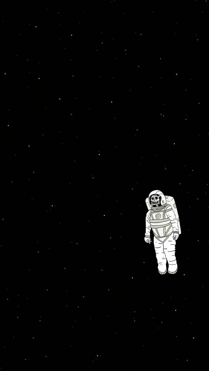 Dark Trippy Dead Astronaut