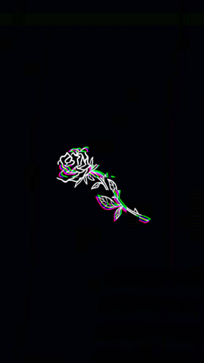 Dark Trippy Rose Background