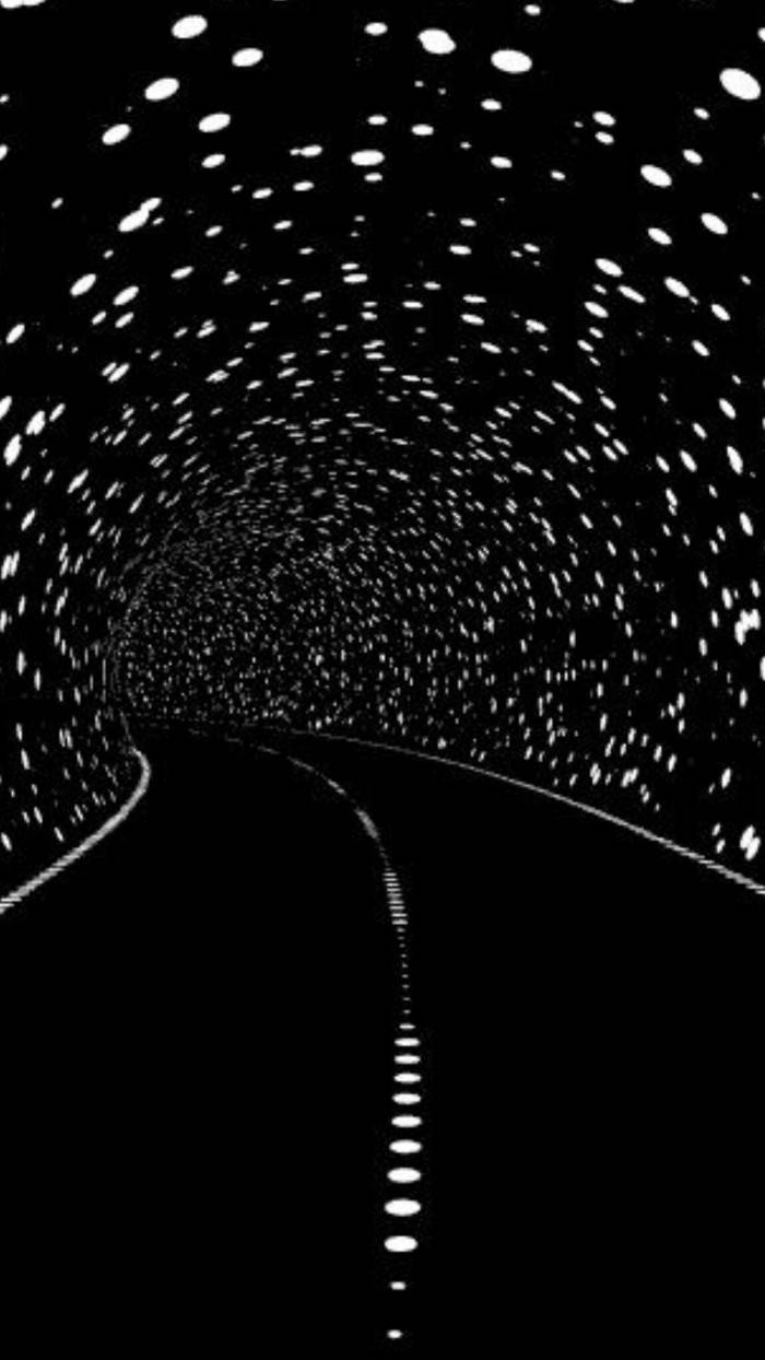 Dark Trippy Tunnel Background