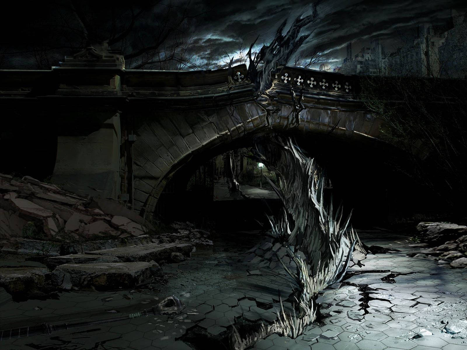 Dark Underground Japanese Dragon Pc Background