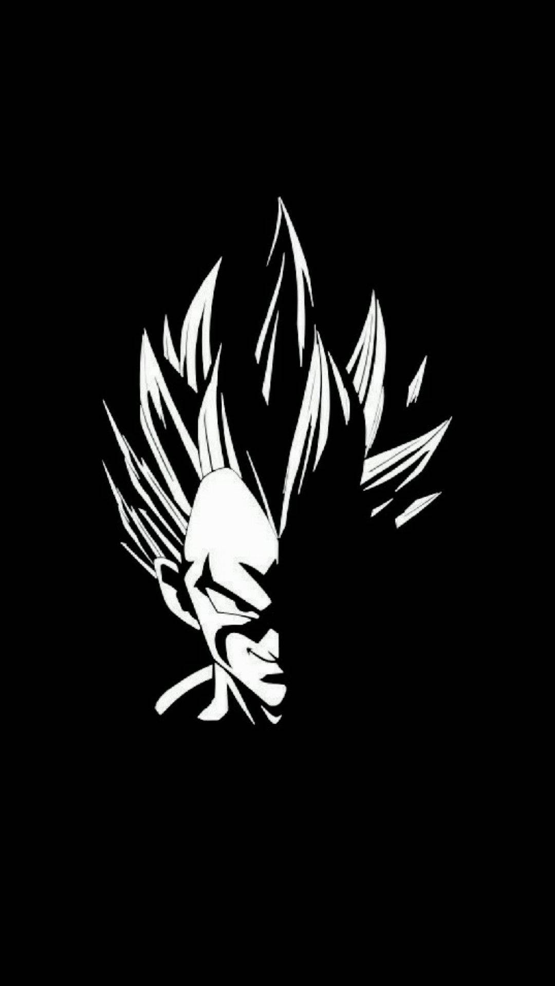 Dark Vegeta Face Art Background